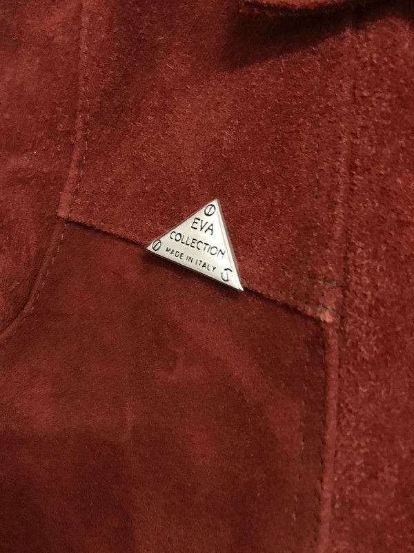 Vintage Elegant Children's Suede Leather Jacket - Dark Brown,Vintage Size US XXS / EU 40 - 4 Thumbnail