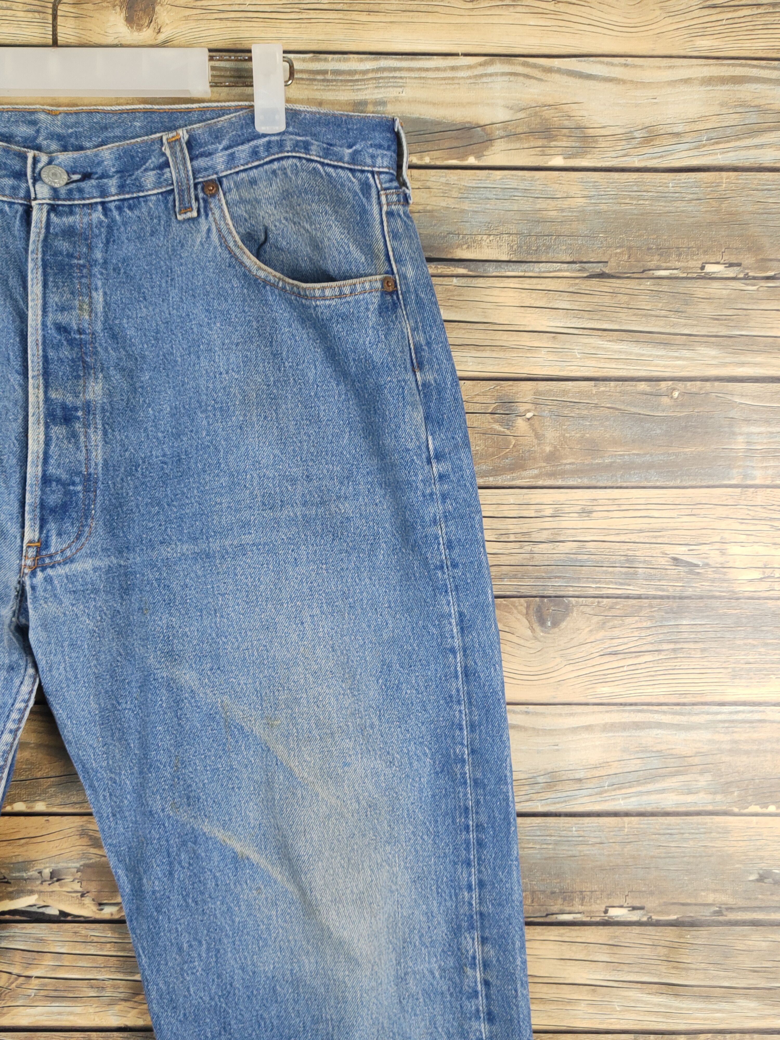 Levi's Levi's vintage Blue Distressed Ripped denim Jeans #W1324 Size US 37 - 5 Thumbnail