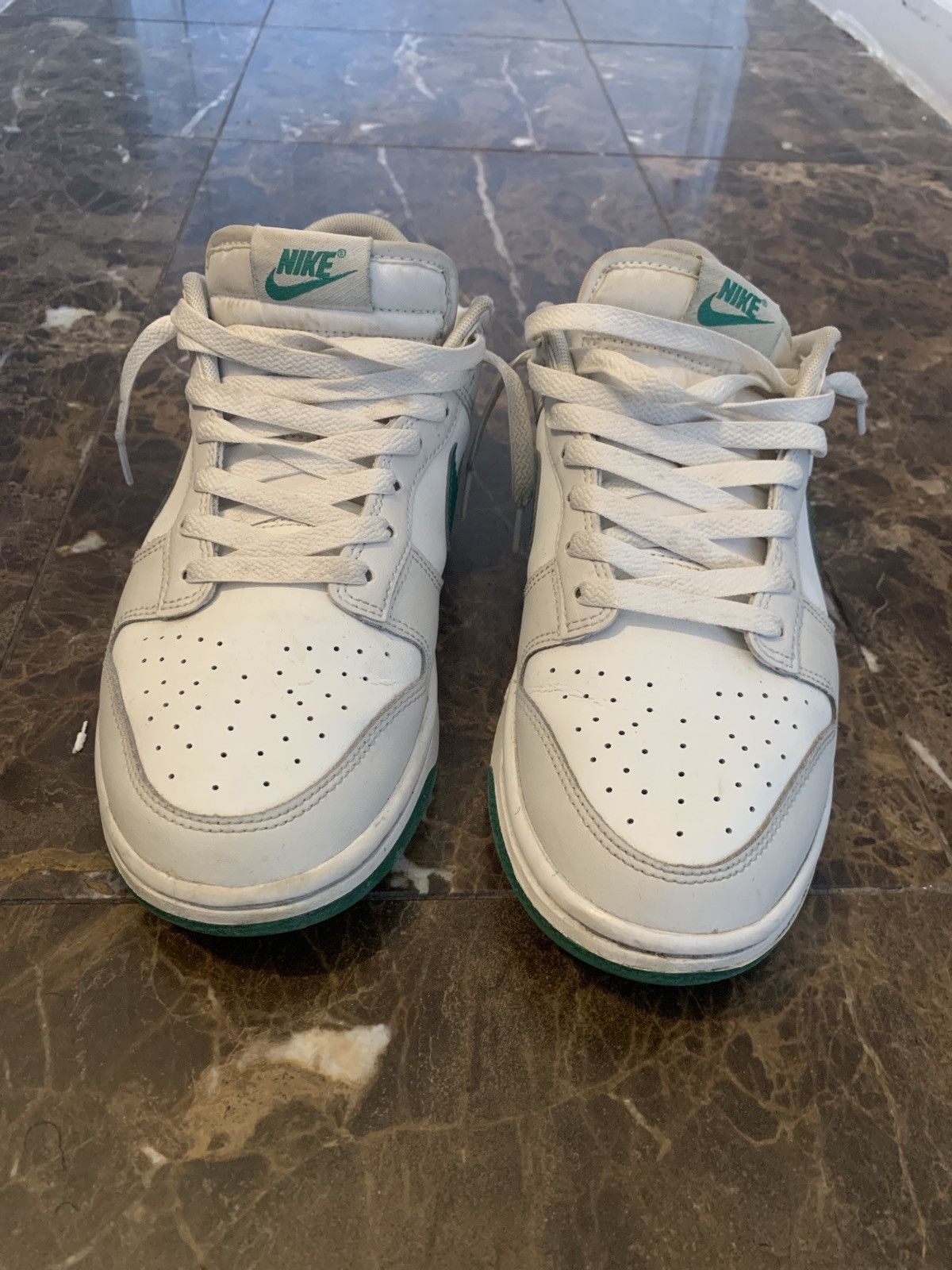Nike Nike Dunk Low “Summit White Malachite” Size US 9 / EU 42 - 1 Thumbnail