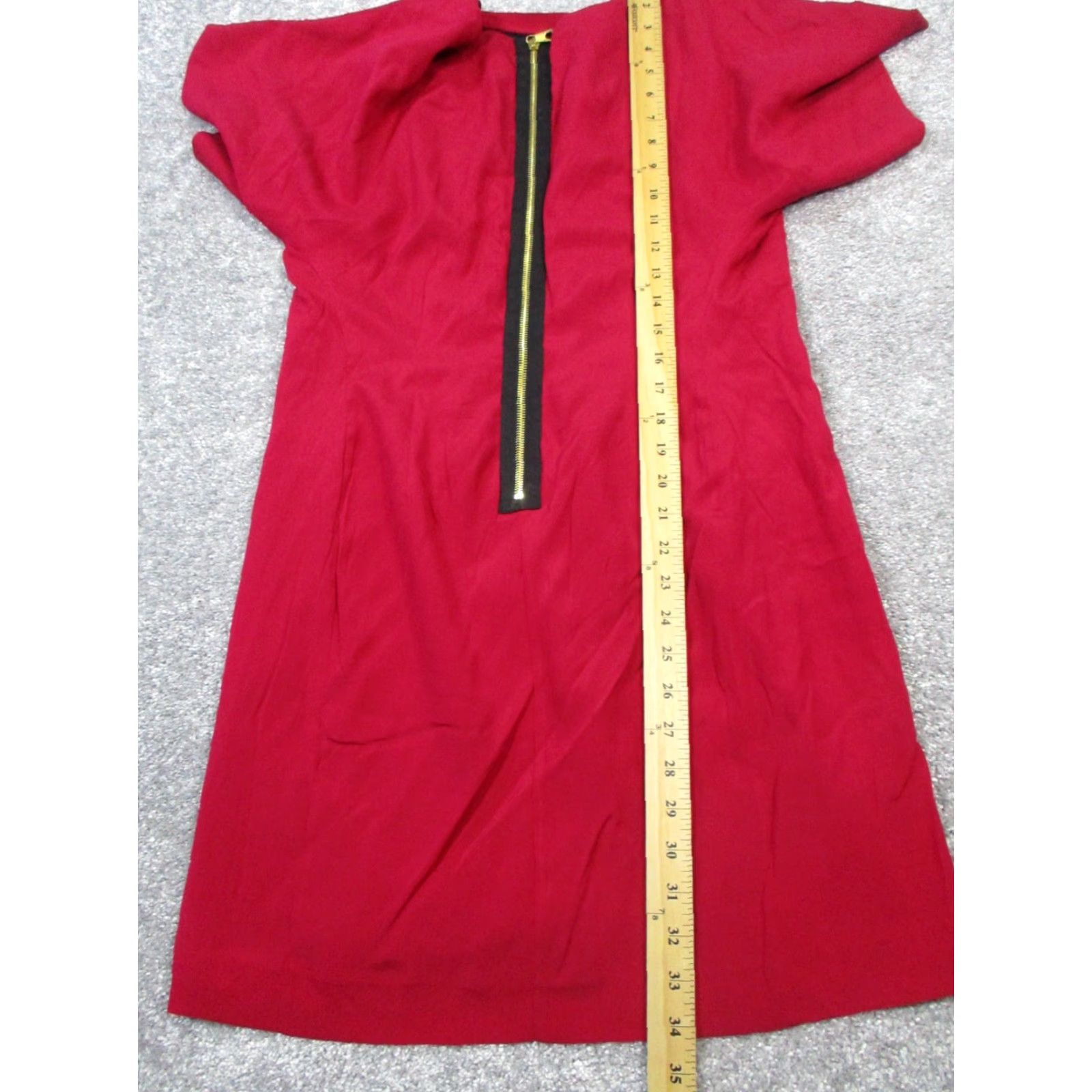 Rag & Bone rag & bone Dress Womens 8 Red Silk Blouson - Vintage? No Size M / US 6-8 / IT 42-44 - 7 Thumbnail