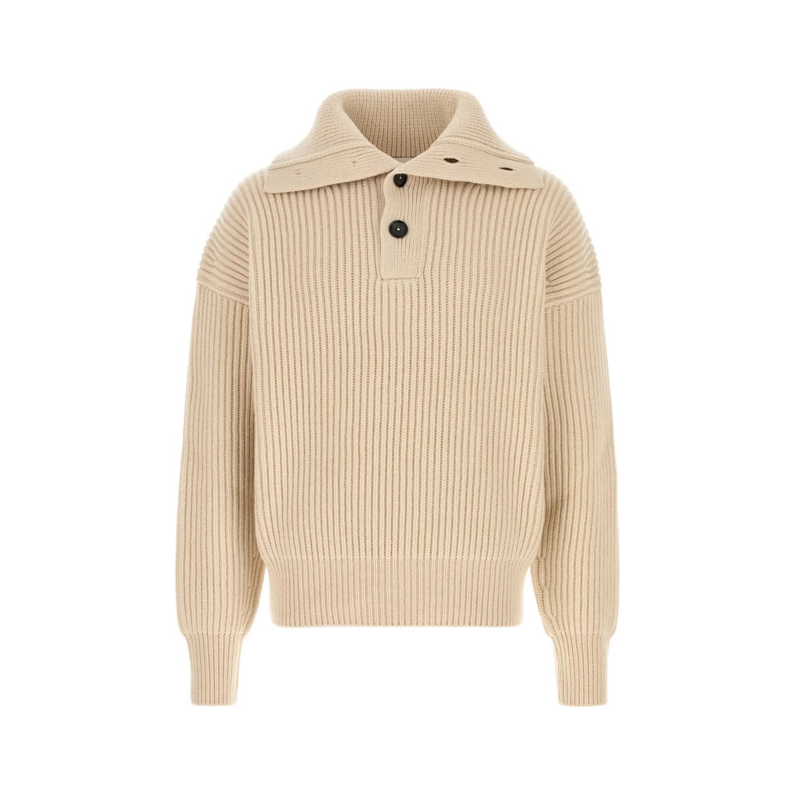 Alexander McQueen ALEXANDER MCQUEEN Sand Cashmere Sweater New & Authentic (Men Size US L / EU 52-54 / 3 - 1 Thumbnail