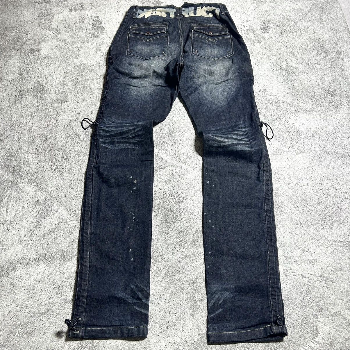 Japanese Brand Vintage Pants Denim PPFM DESTRUCT Strect Material Size US 35 - 24 Thumbnail