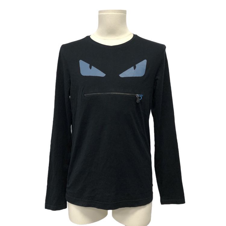 Fendi Fendi Monster Eyes Zipper Long Sleeve T-Shirt Size M Size US M / EU 48-50 / 2 - 1 Thumbnail