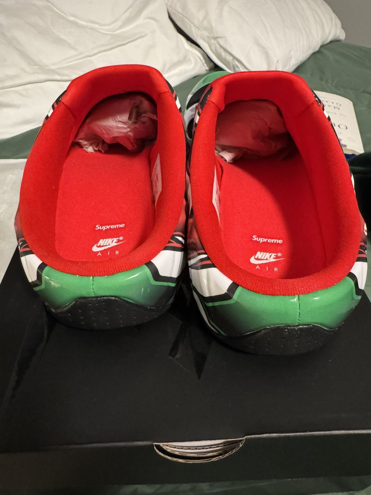 Nike × Supreme Supreme x Nike Clogpostie - Red Green Size US 11.5 / EU 44-45 - 7 Thumbnail