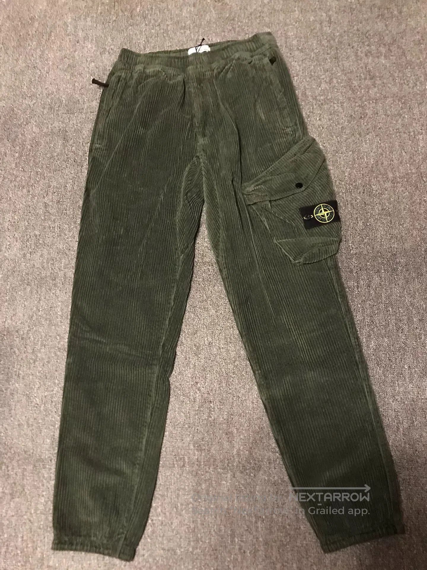 Stone Island Stone Island Olive Corduroy Military Pants. Size US 31 - 1 Thumbnail
