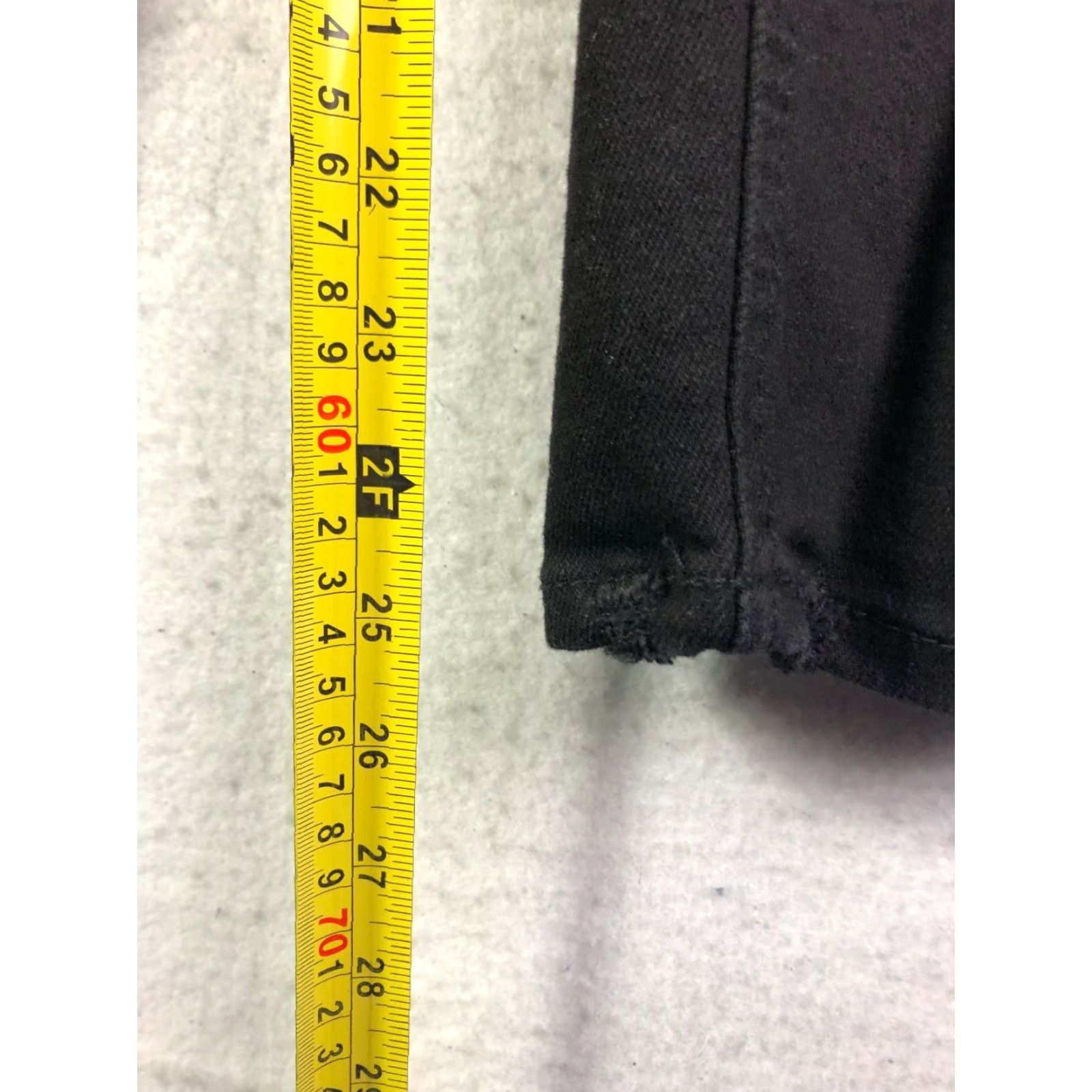Vintage No Boundaries Juniors Jeans High Rise Skinny Black Denim Size 13 Distressed Size 34" / US 12 / IT 48 - 3 Thumbnail