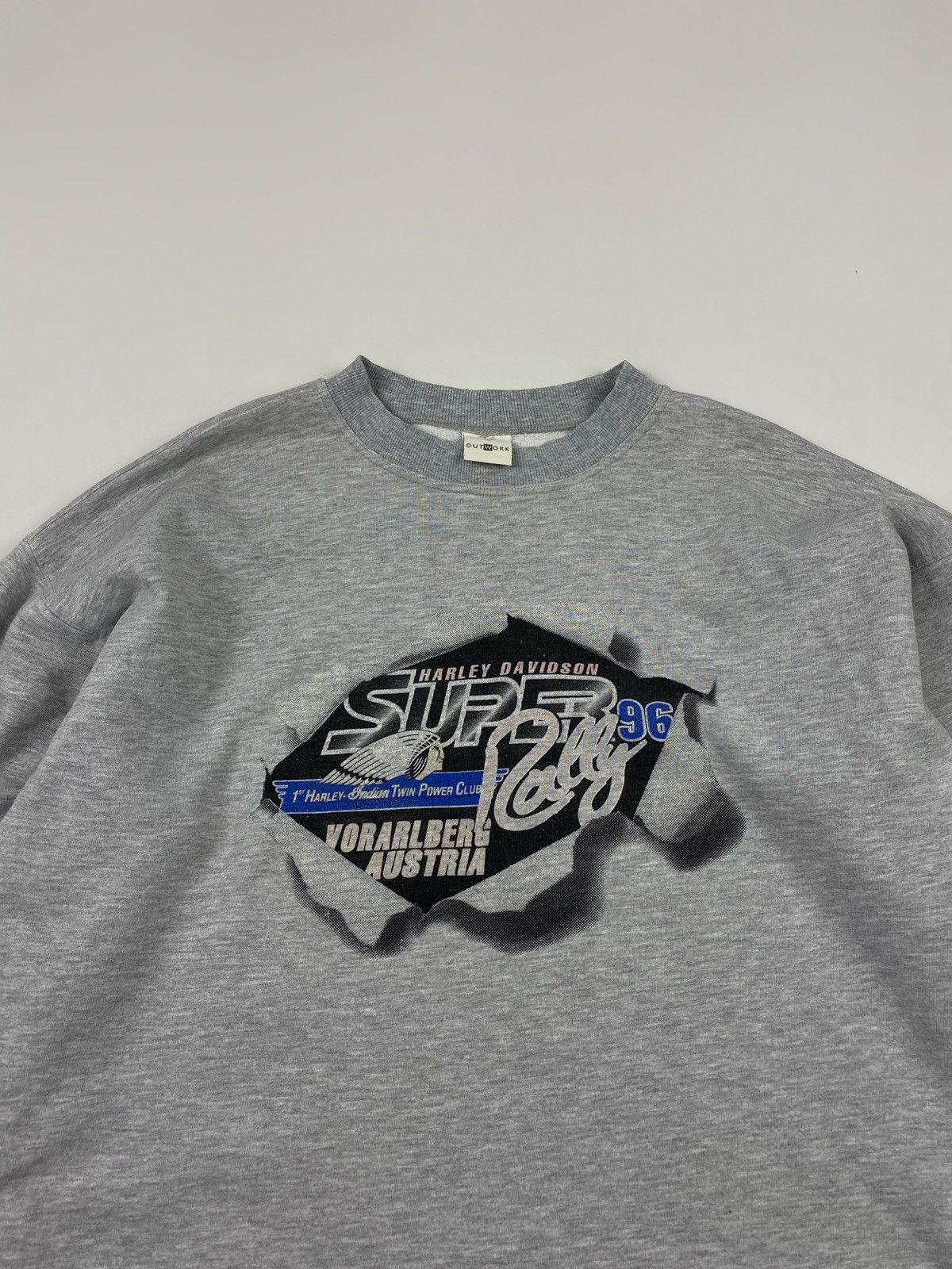 Harley Davidson × Vintage 1996 Vintage Super Rally Austria Sweatshirt Size US M / EU 48-50 / 2 - 5 Thumbnail