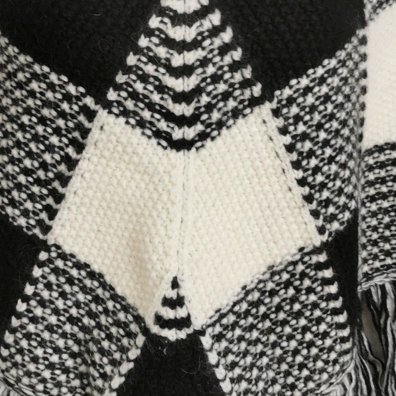 Valentino Valentino Mohair-blend colour-blocked shawl cape Size XS / US 0-2 / IT 36-38 - 3 Thumbnail