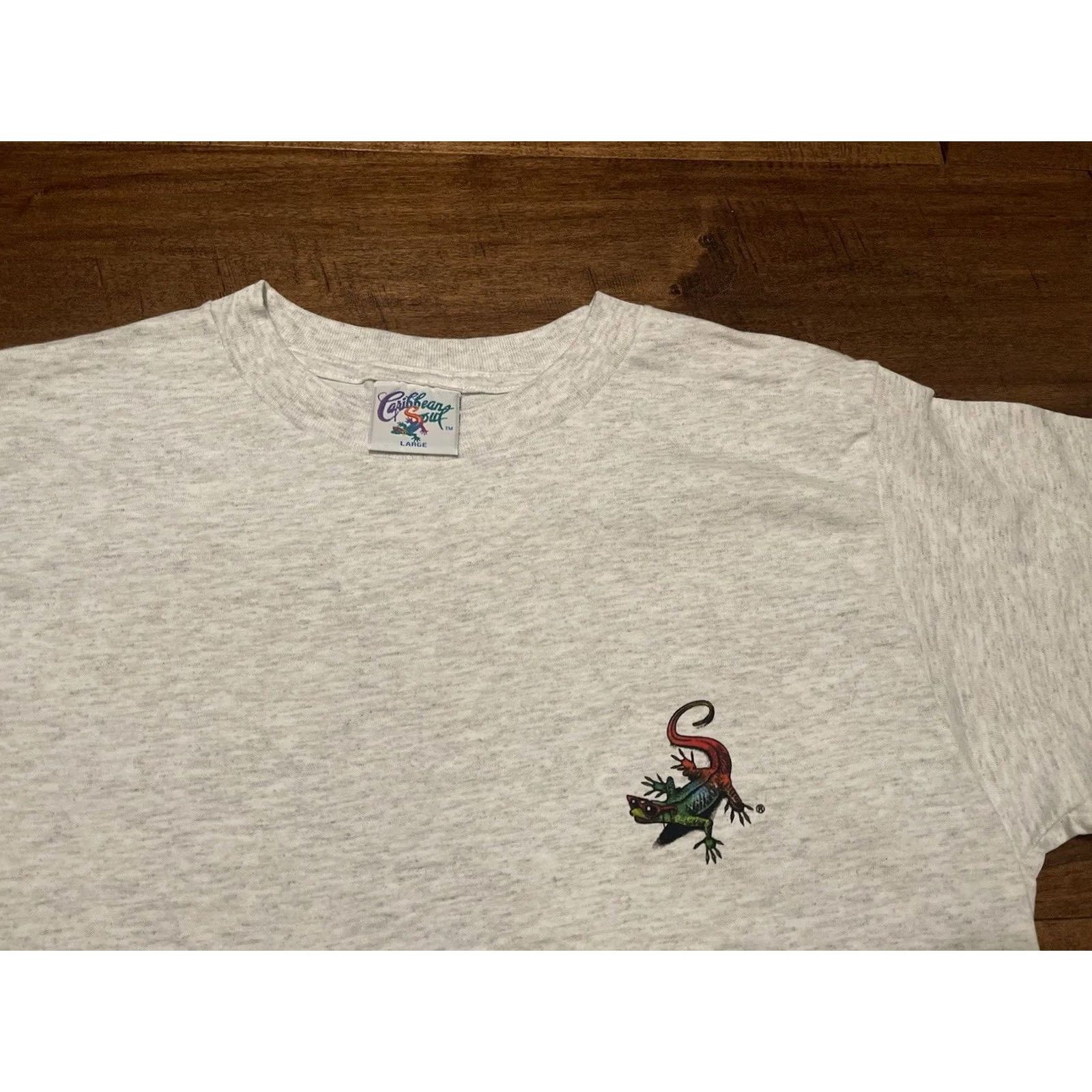 Vintage VINTAGE Caribbean Soul T-Shirt USA Large Slug Fest Skating Jimmy Buffet Adult Gray Size US L / EU 52-54 / 3 - 4 Thumbnail