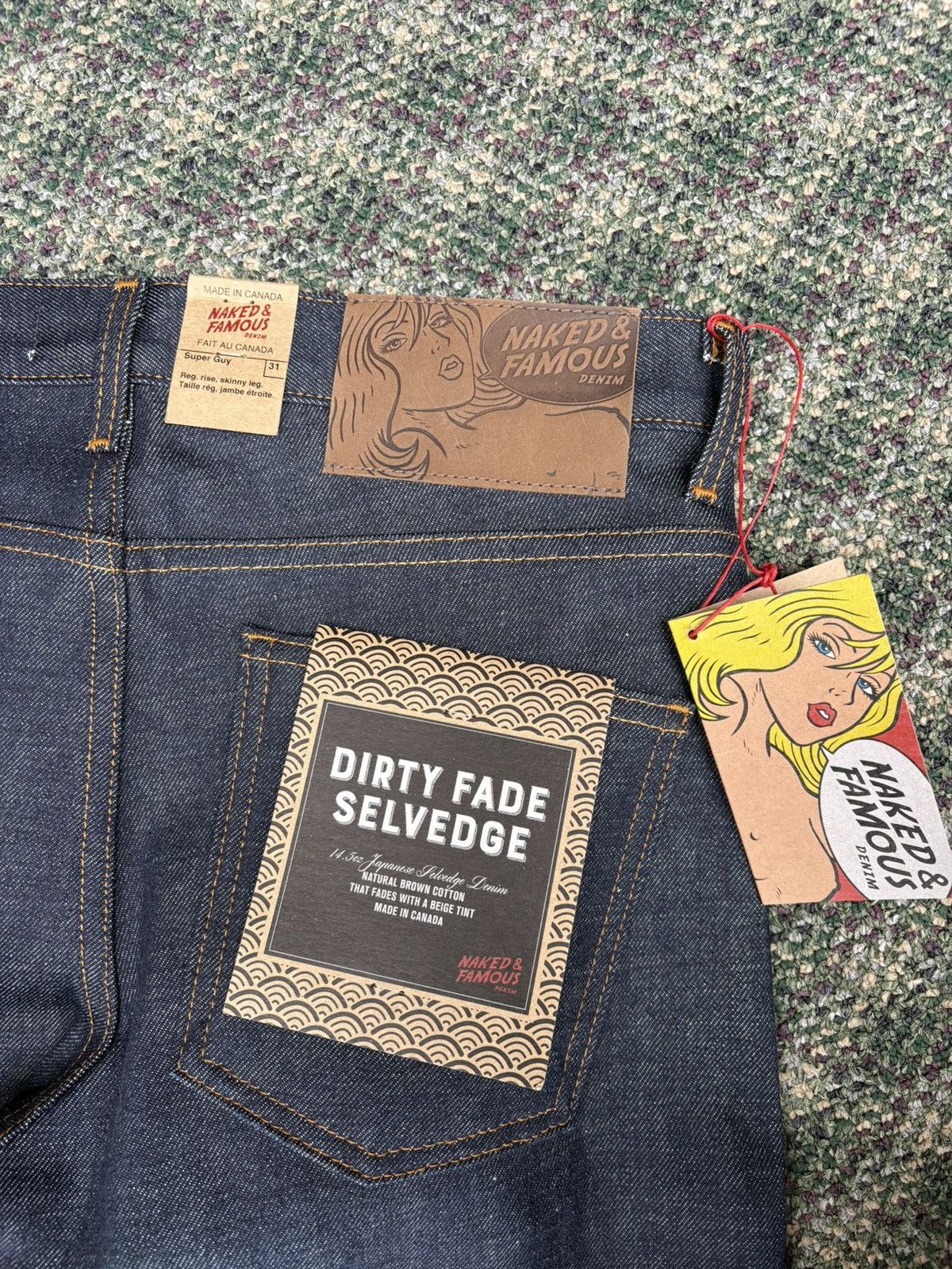 Naked & Famous Naked & Famous Raw Dirty Fade Selvedge (NEW) Size US 31 - 3 Thumbnail