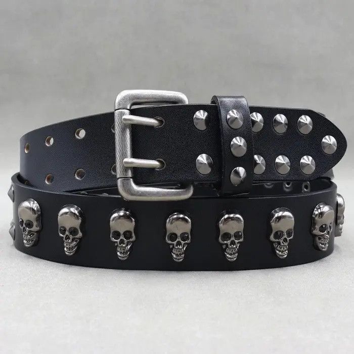 Japanese Brand × Vintage Skull Studded Punk VS Cowboy Belts Size 40 - 1 Thumbnail