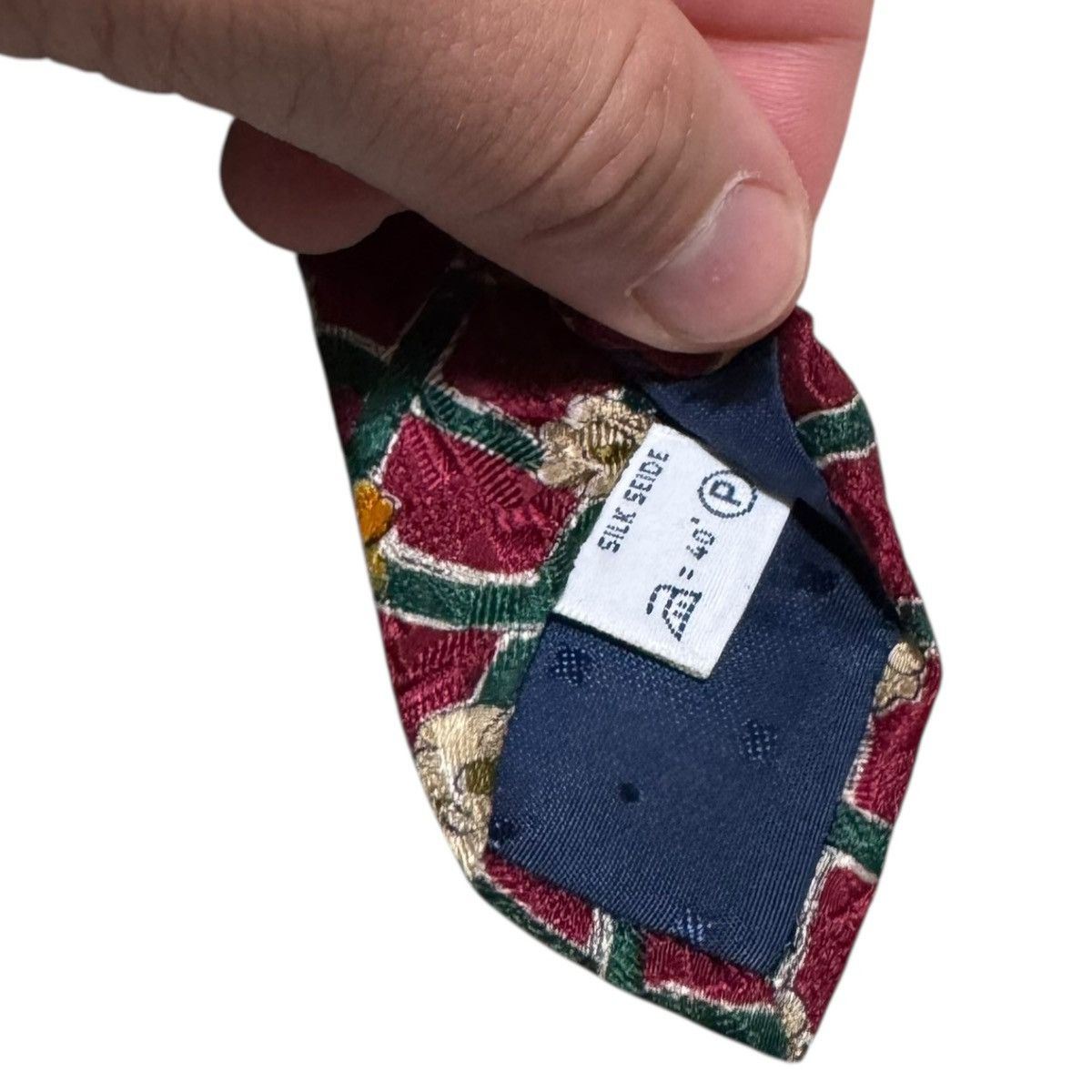 Givenchy Givenchy Red Patterned Floral 100% Silk Men’s Tie 58.5x4 Size ONE SIZE - 3 Thumbnail