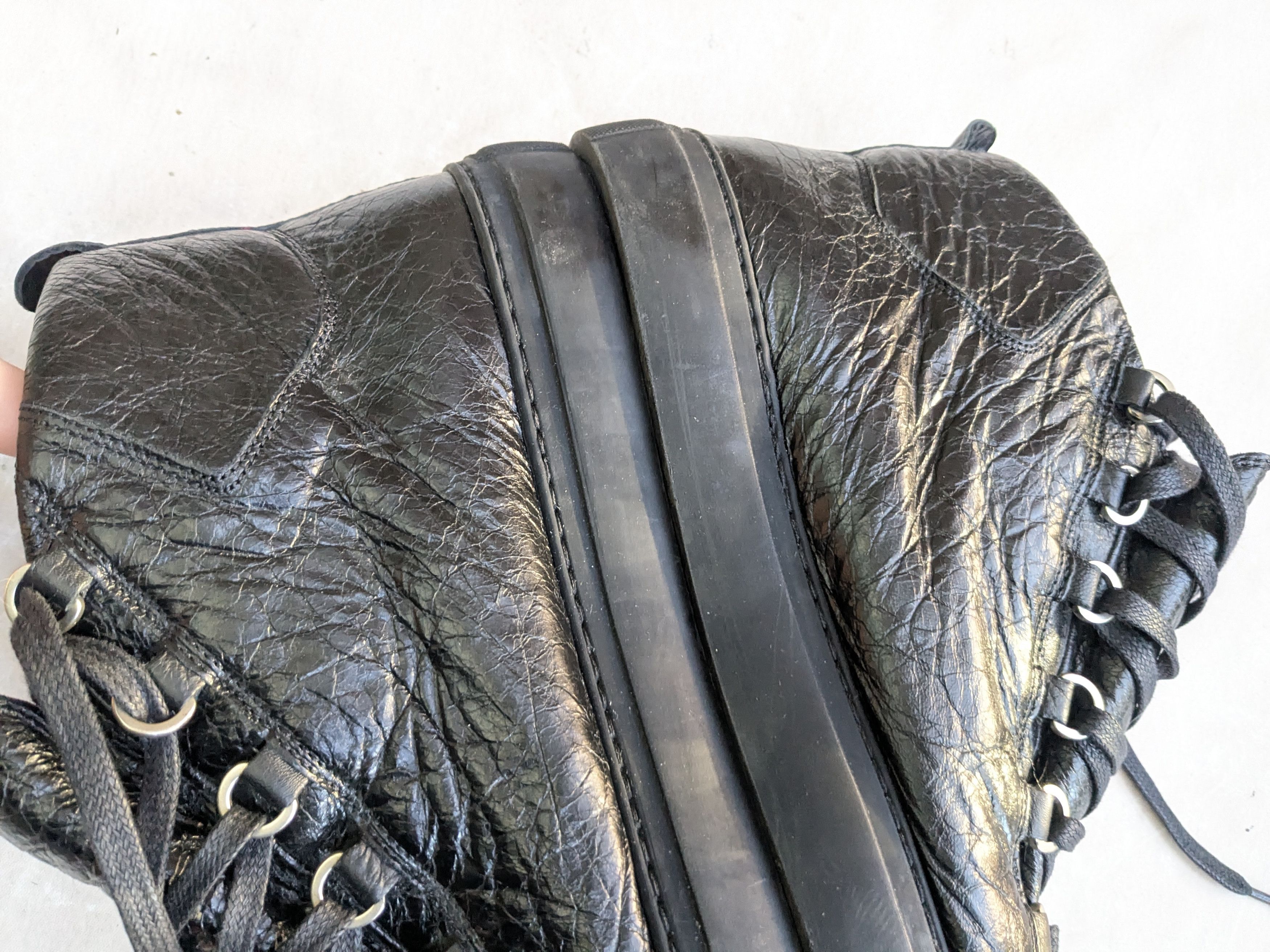 Balenciaga Balenciaga Arena Sneakers Black 11 Leather High Tops Size US 11 / EU 44 - 10 Thumbnail