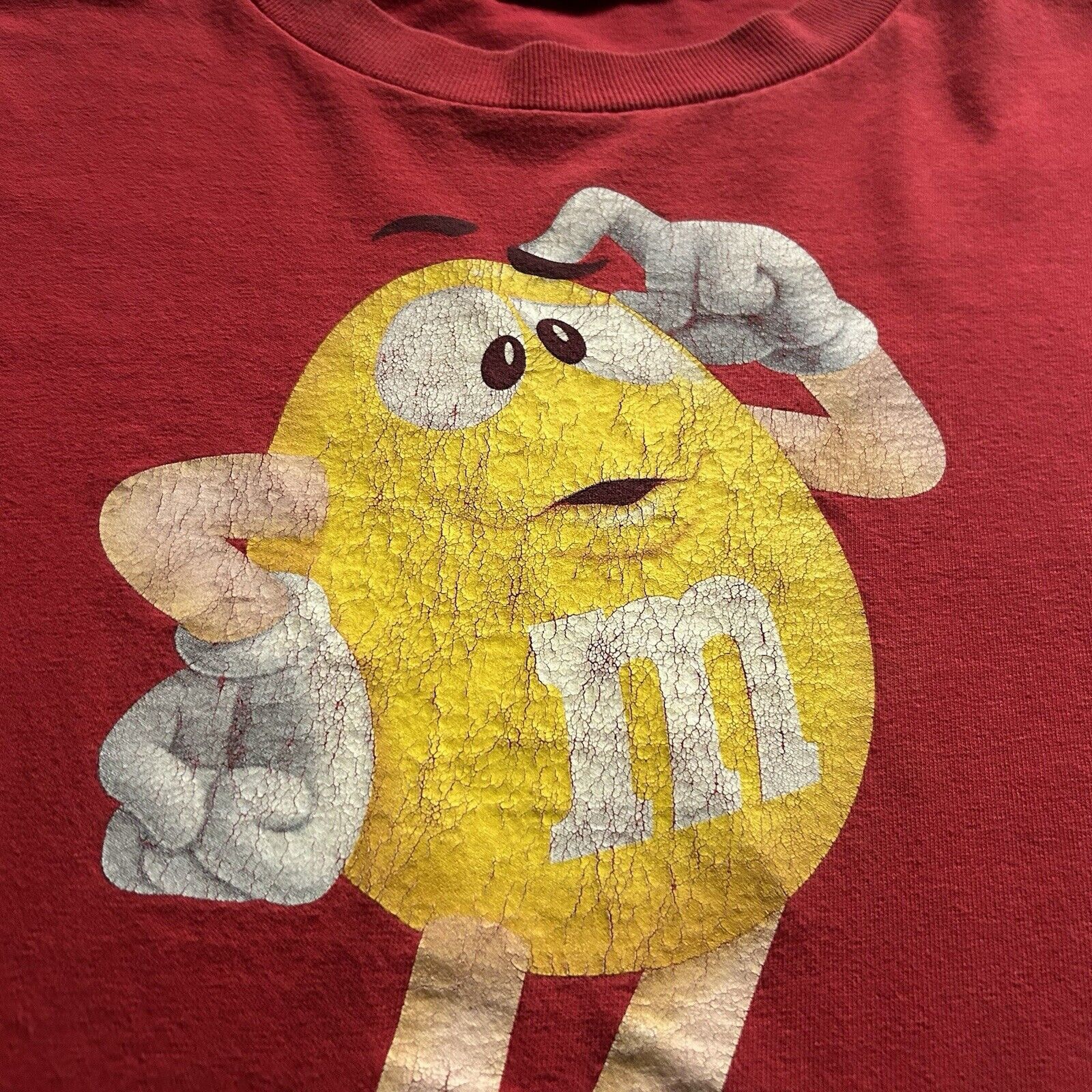 Vintage Vintage Y2K M&M's Yellow Chocolate Promo Graphic T Shirt XXL Size US XXL / EU 58 / 5 - 4 Thumbnail