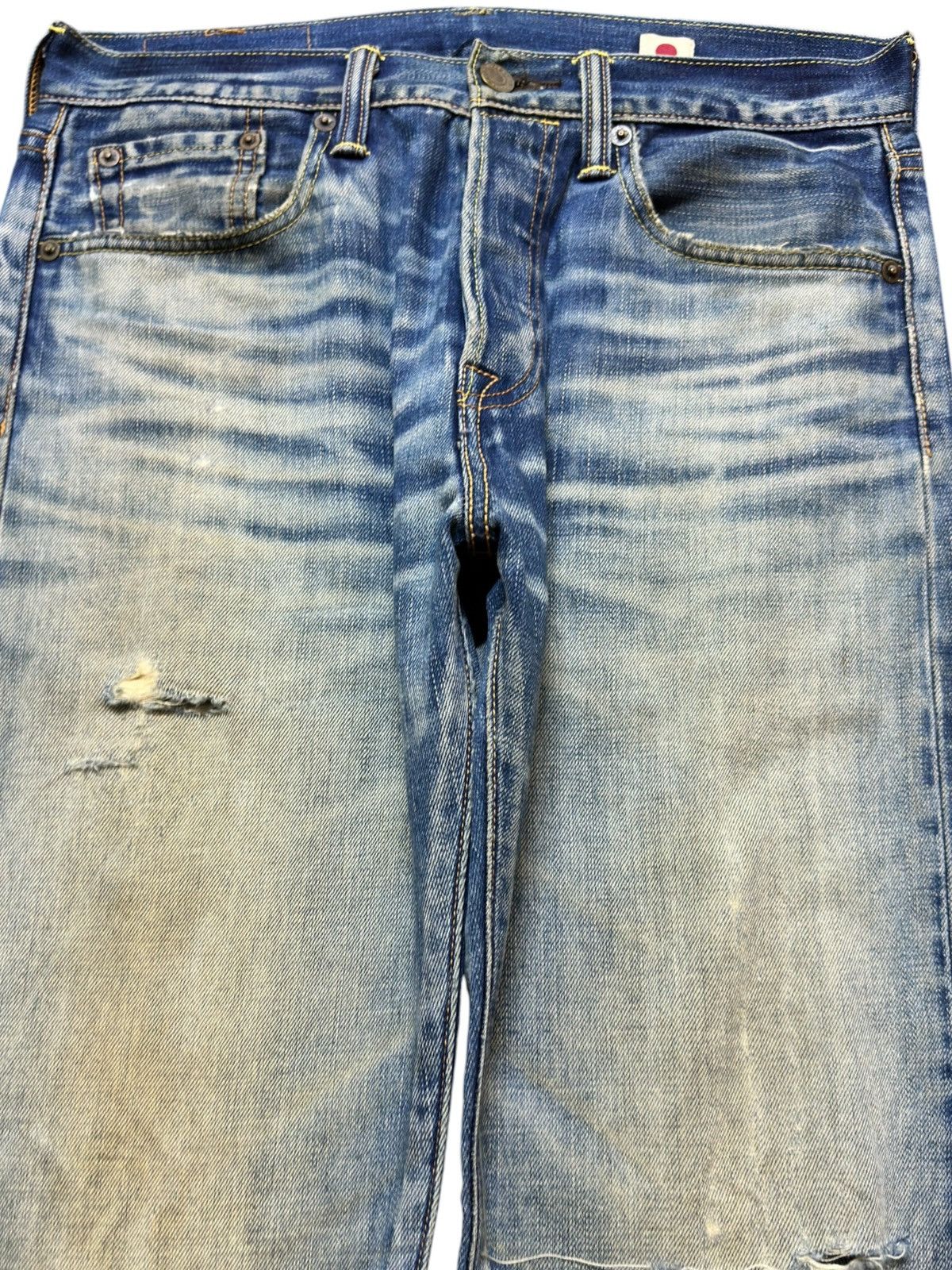 Levi's Vintage Clothing Vintage Levi’s 501 T Mudwash Whiskers Distressed Denim Size US 30 / EU 46 - 2 Thumbnail