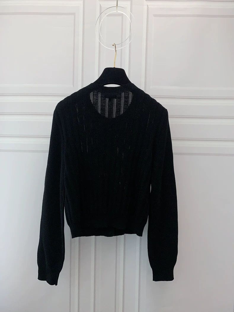 Chanel Chanel 21P black knitted cardigan jacket Size XS / US 0-2 / IT 36-38 - 2 Thumbnail