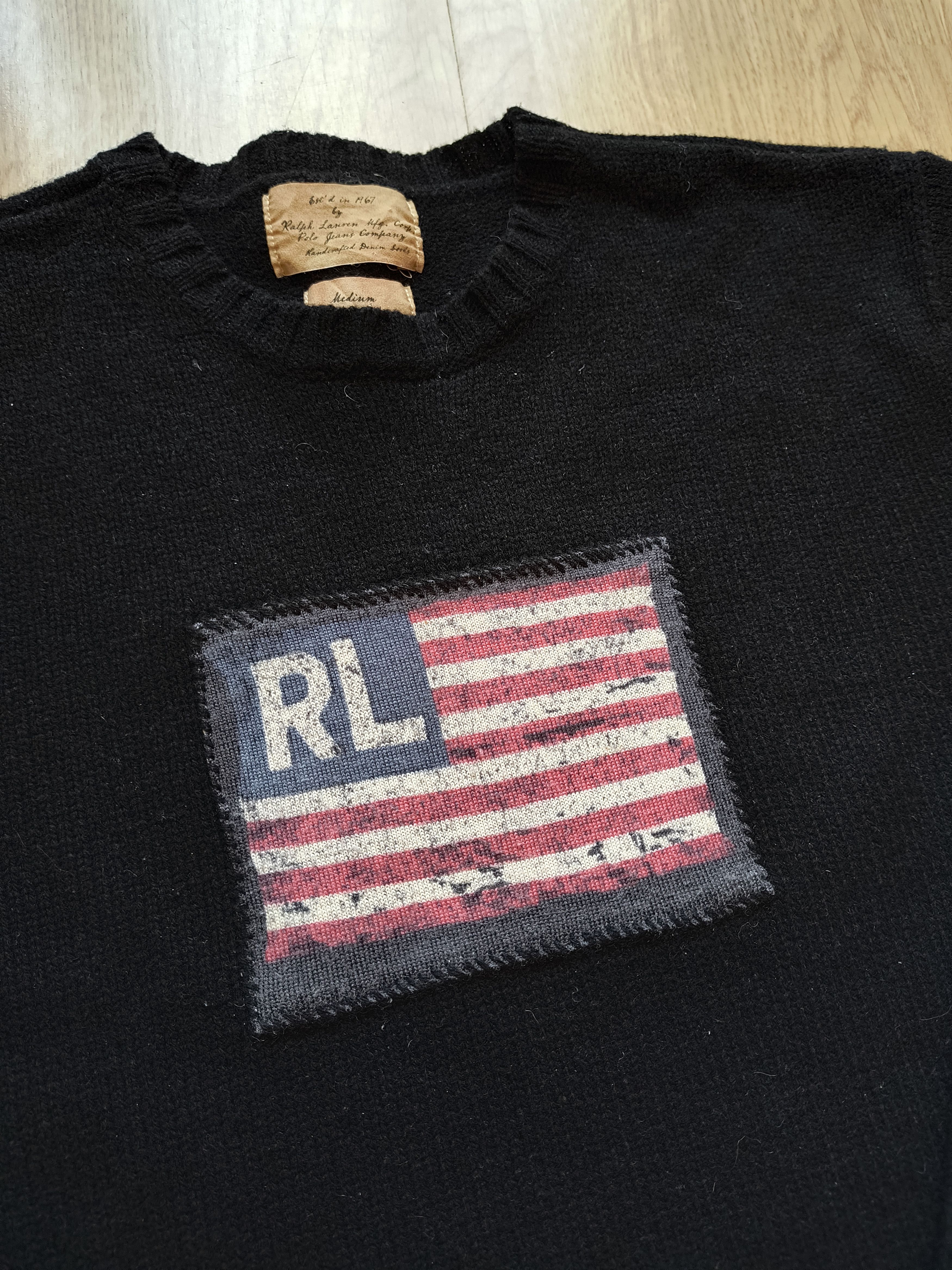 Polo Ralph Lauren Vintage Wool Sweaterknitwear Polo Ralph Lauren USA flag y2k Size US M / EU 48-50 / 2 - 3 Thumbnail
