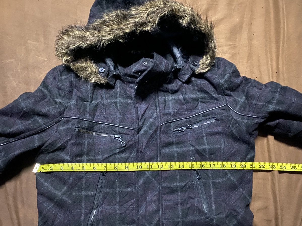 In The Attic In The Attic Faux Fur Plaid Wool Jacket Size US L / EU 52-54 / 3 - 7 Thumbnail