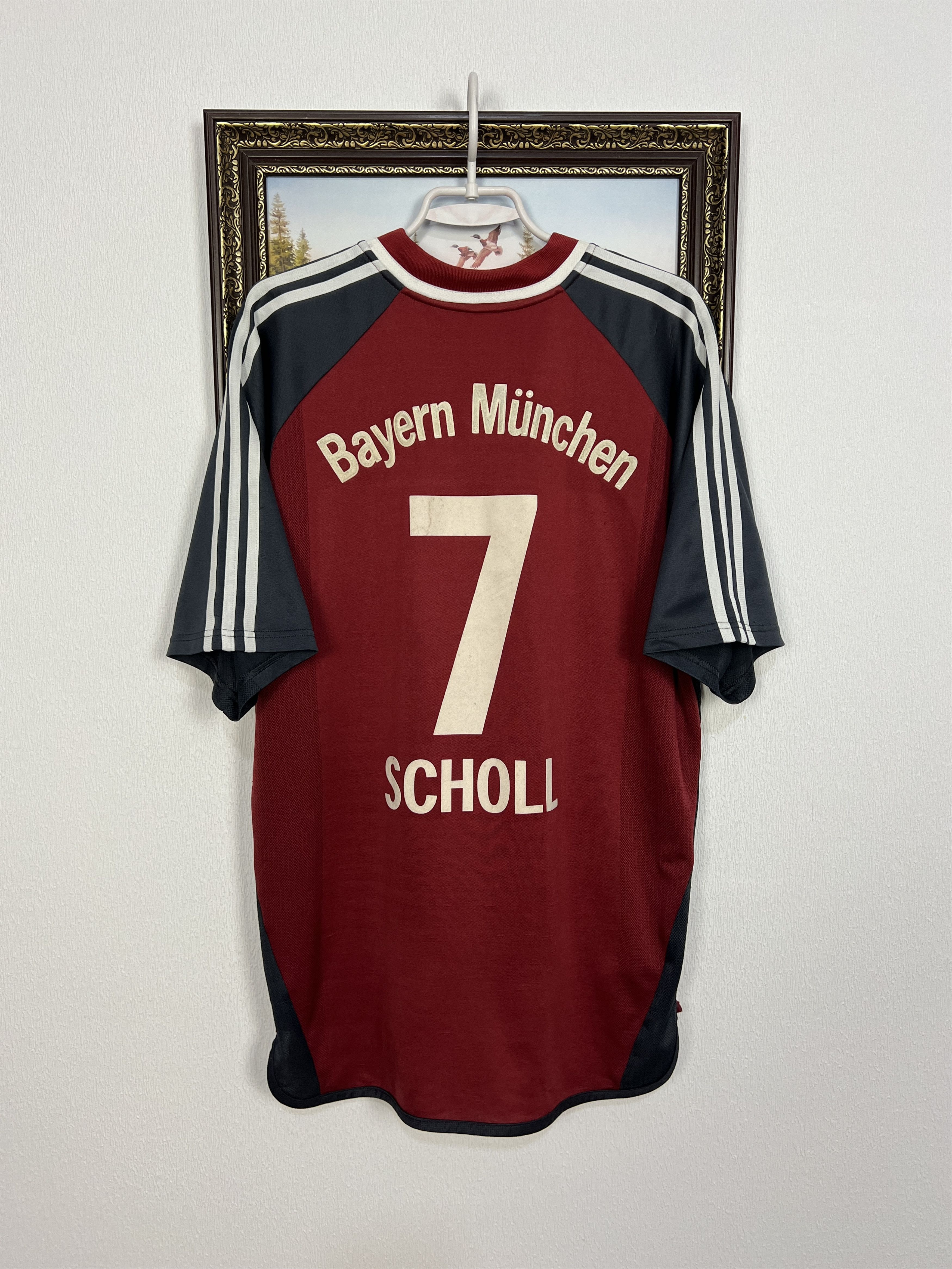 Adidas Bayern Munich football shirt Soccer Adidas Scholl Jersey Size US XL / EU 56 / 4 - 10 Thumbnail