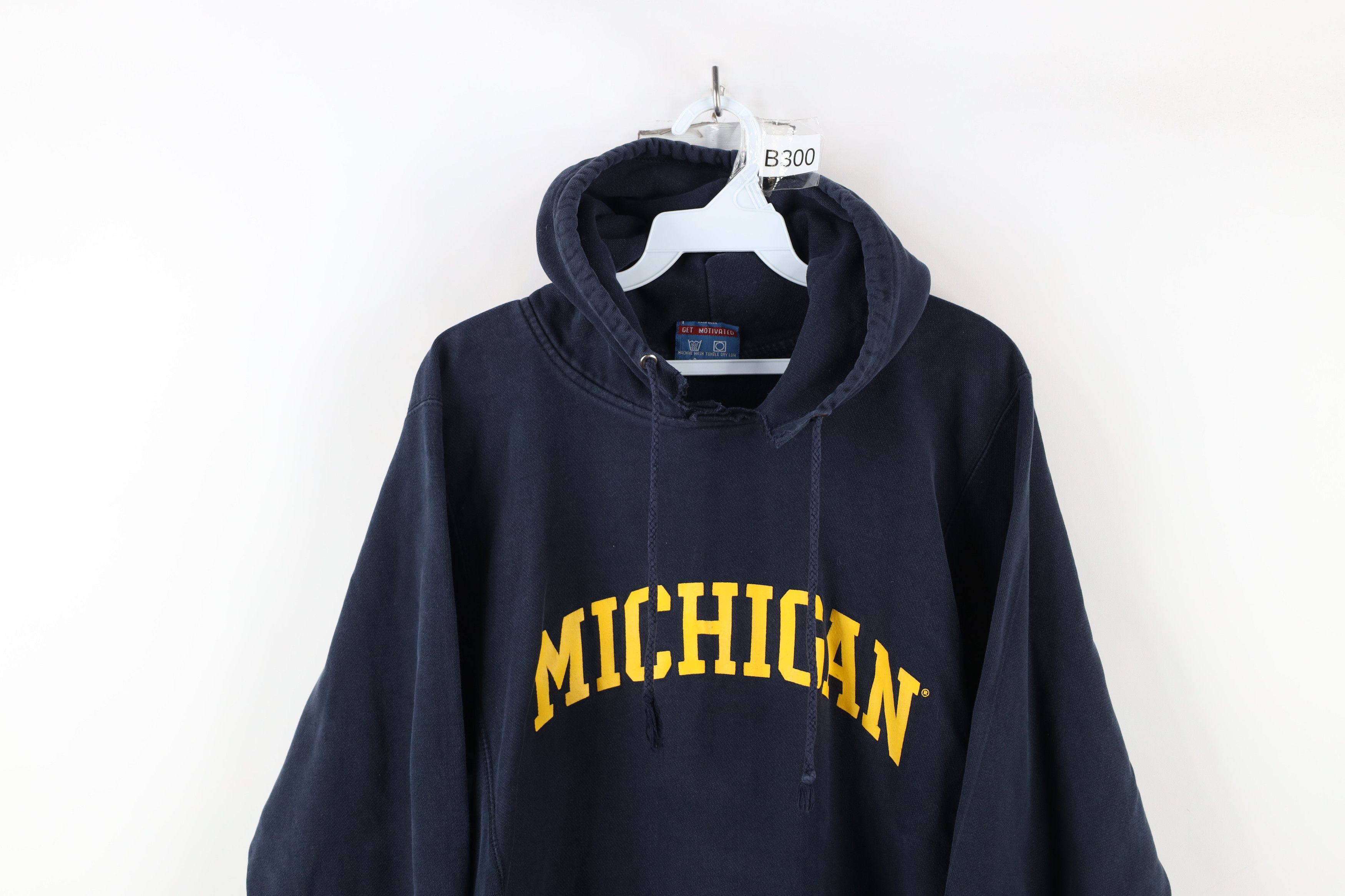 Vintage Vintage 90s Reverse Weave University of Michigan Hoodie Size US S / EU 44-46 / 1 - 2 Thumbnail