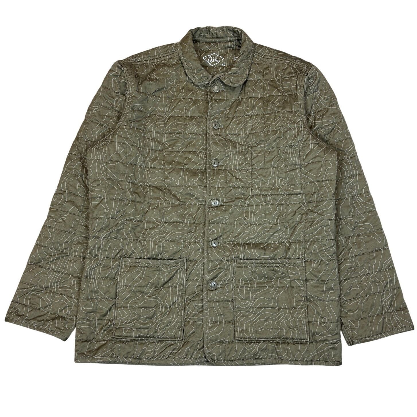 Alex Crane Alex Crane Quilted Kite Jacket Tank Maps Men's XL Military Size US XL / EU 56 / 4 - 1 Thumbnail