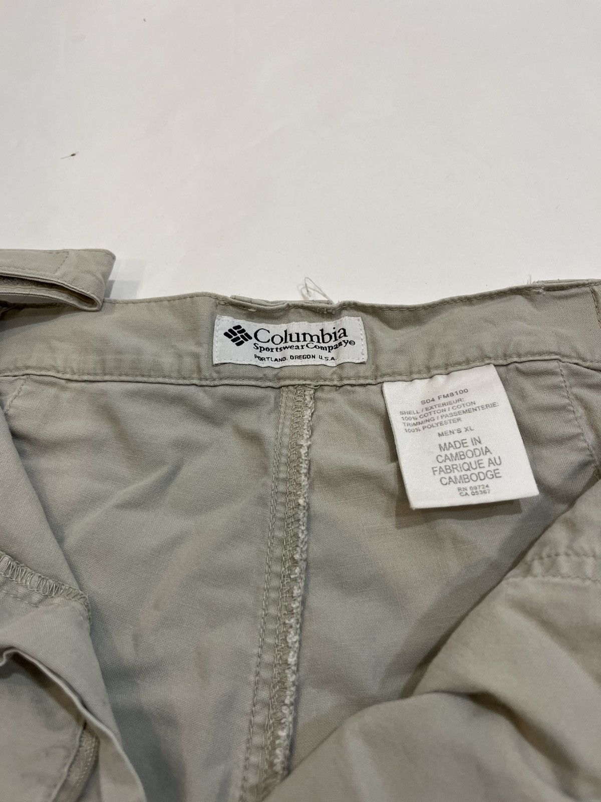 Columbia Columbia PFG Shorts Mens XL Cream Cargo Fishing Gear Outdoor Size US 42 / EU 58 - 4 Thumbnail
