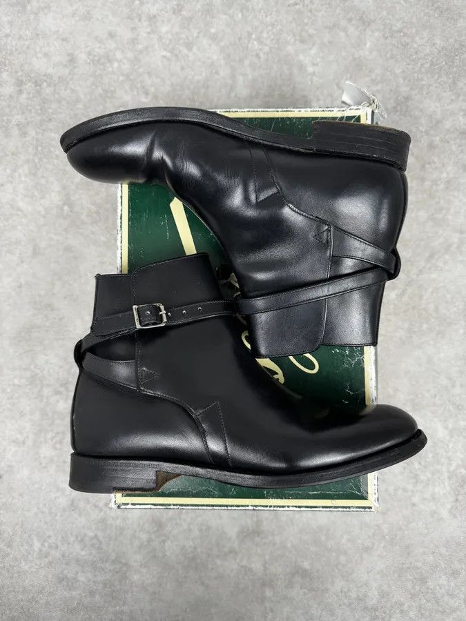 Paraboot Paraboot Black Buckle Leather Boots Size US 7.5 / IT 37.5 - 2 Thumbnail