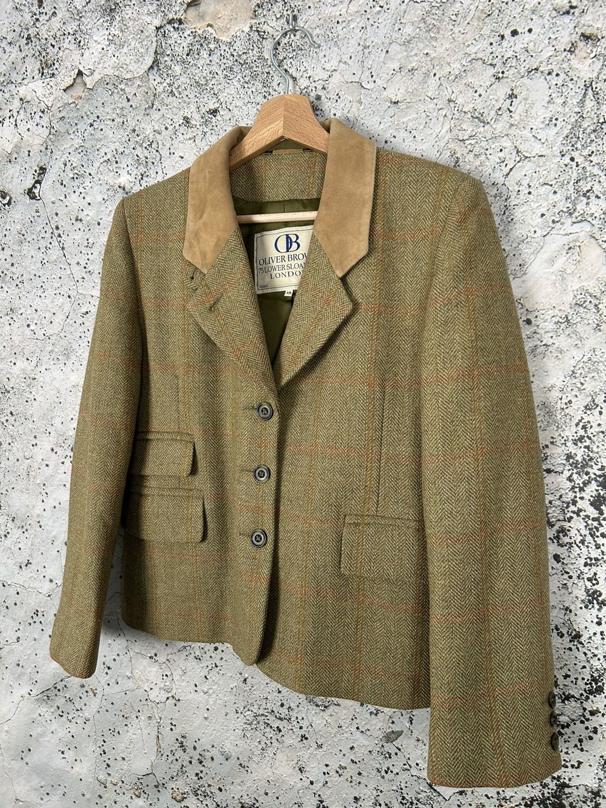 Vintage Oliver Brown London Wool Blazer Avant Garde Designer Vintage Size M / US 6-8 / IT 42-44 - 2 Thumbnail
