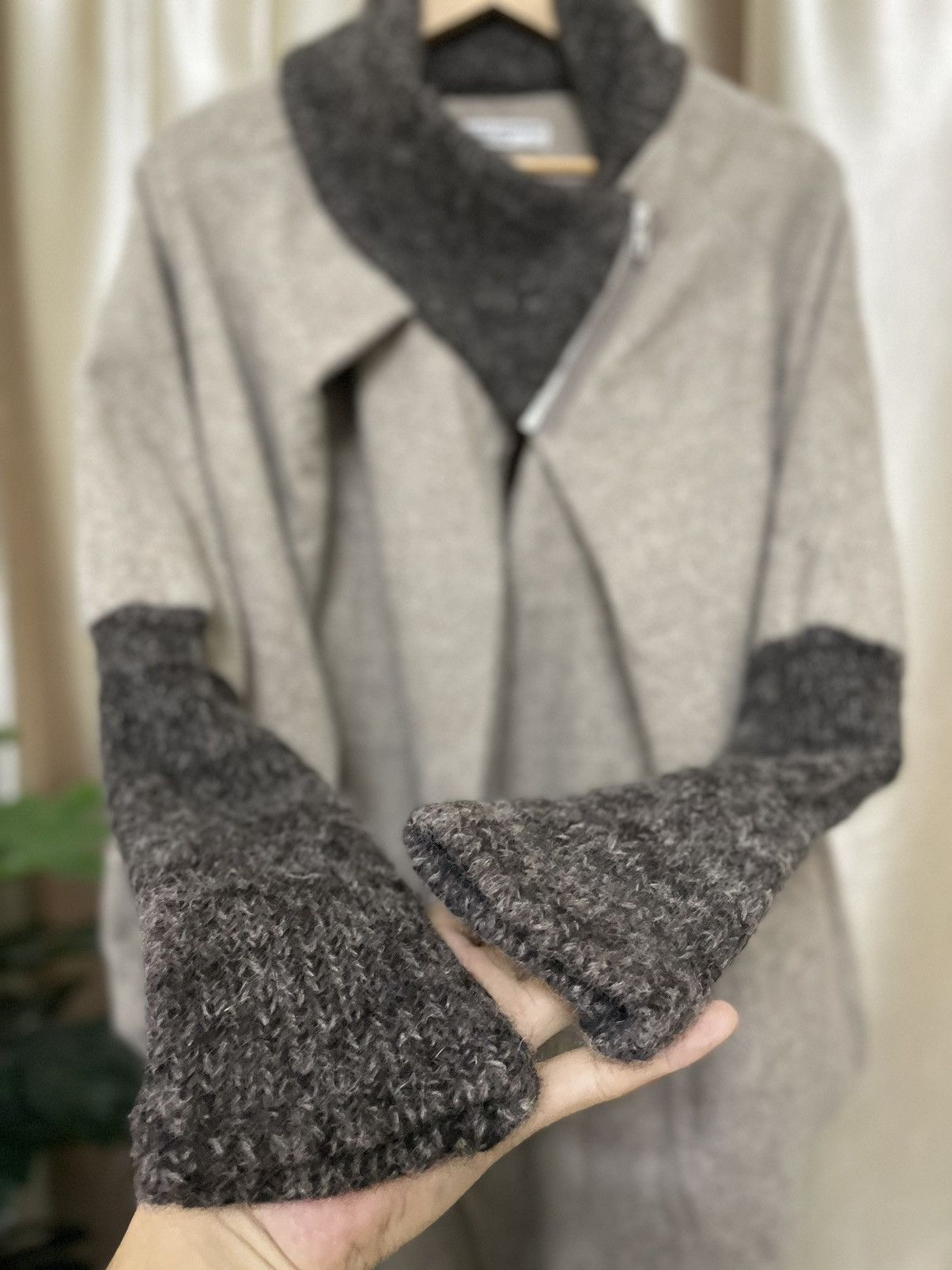 Japanese Brand × Katharine Hamnett London × Vintage KATHARINE HAMNETT CUT & SEWN WOOL BLEND CARDIGAN Size ONE SIZE - 5 Thumbnail
