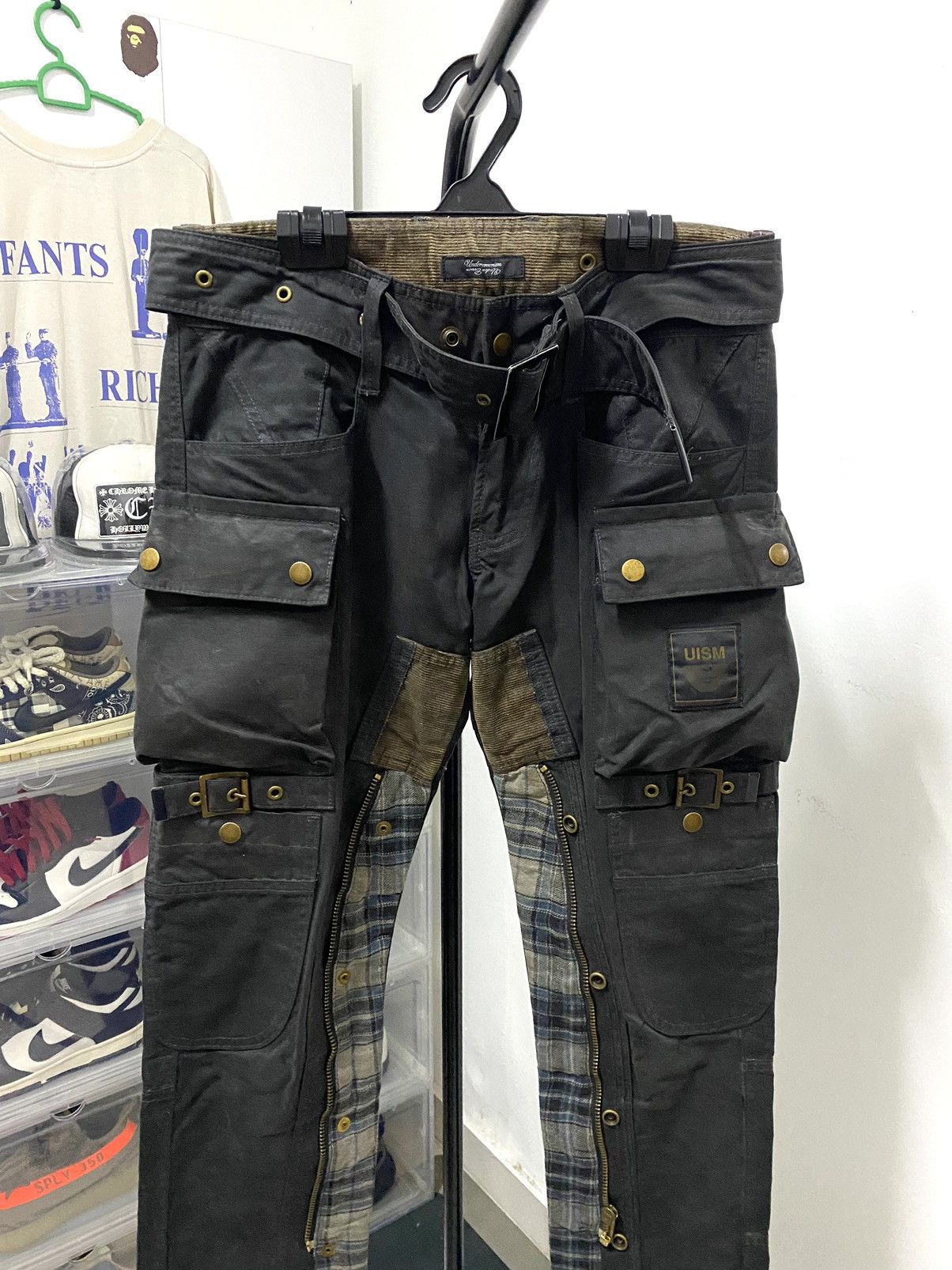 Undercover Vintage Undercover AW08 oiled waxed Cargo Bondage Pants Size US 30 / EU 46 - 2 Thumbnail