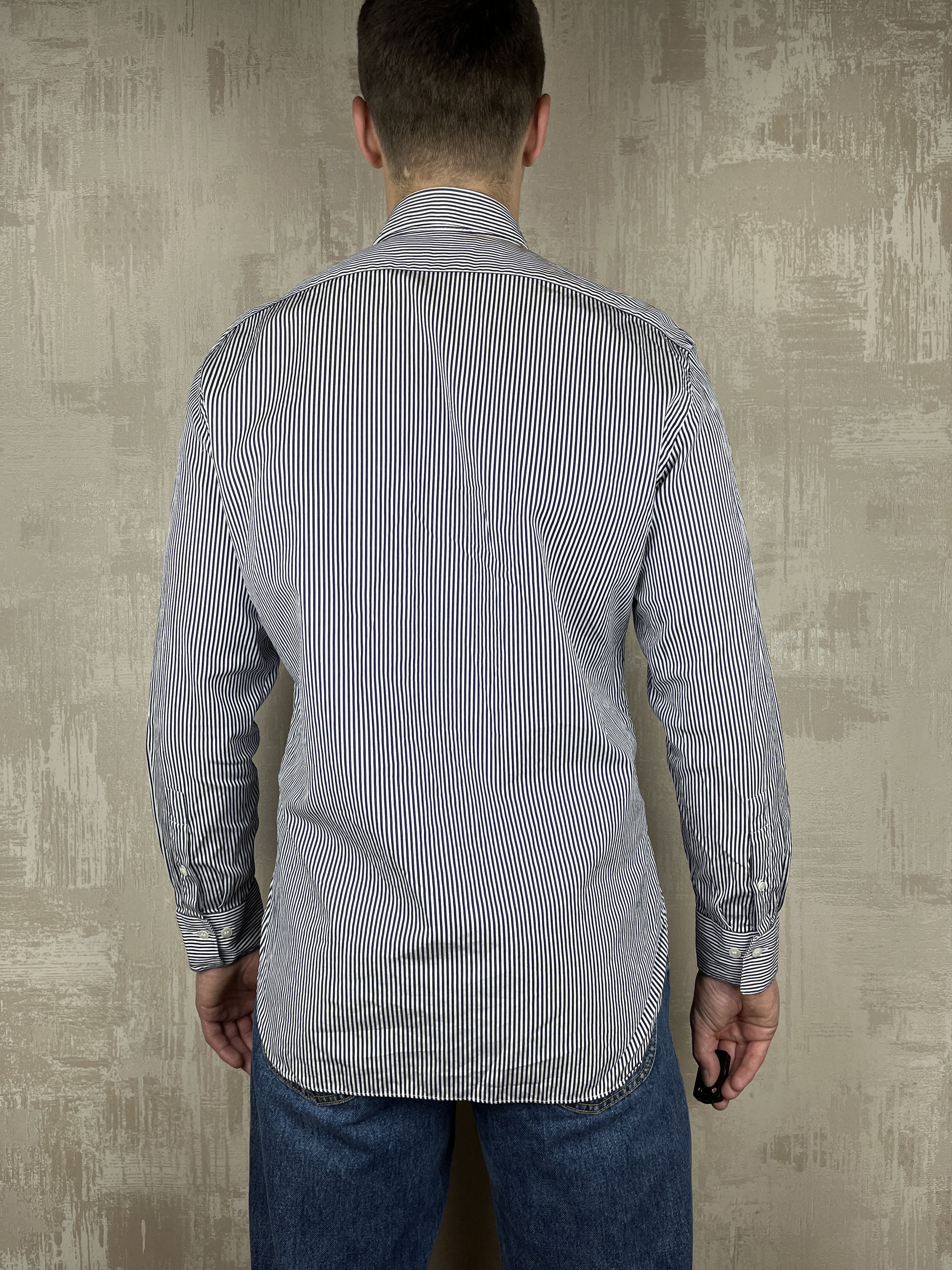 Faconnable Faconnable Striped Long Sleeve Shirt Size 42 - 16.5 Classic Size US L / EU 52-54 / 3 - 13 Thumbnail