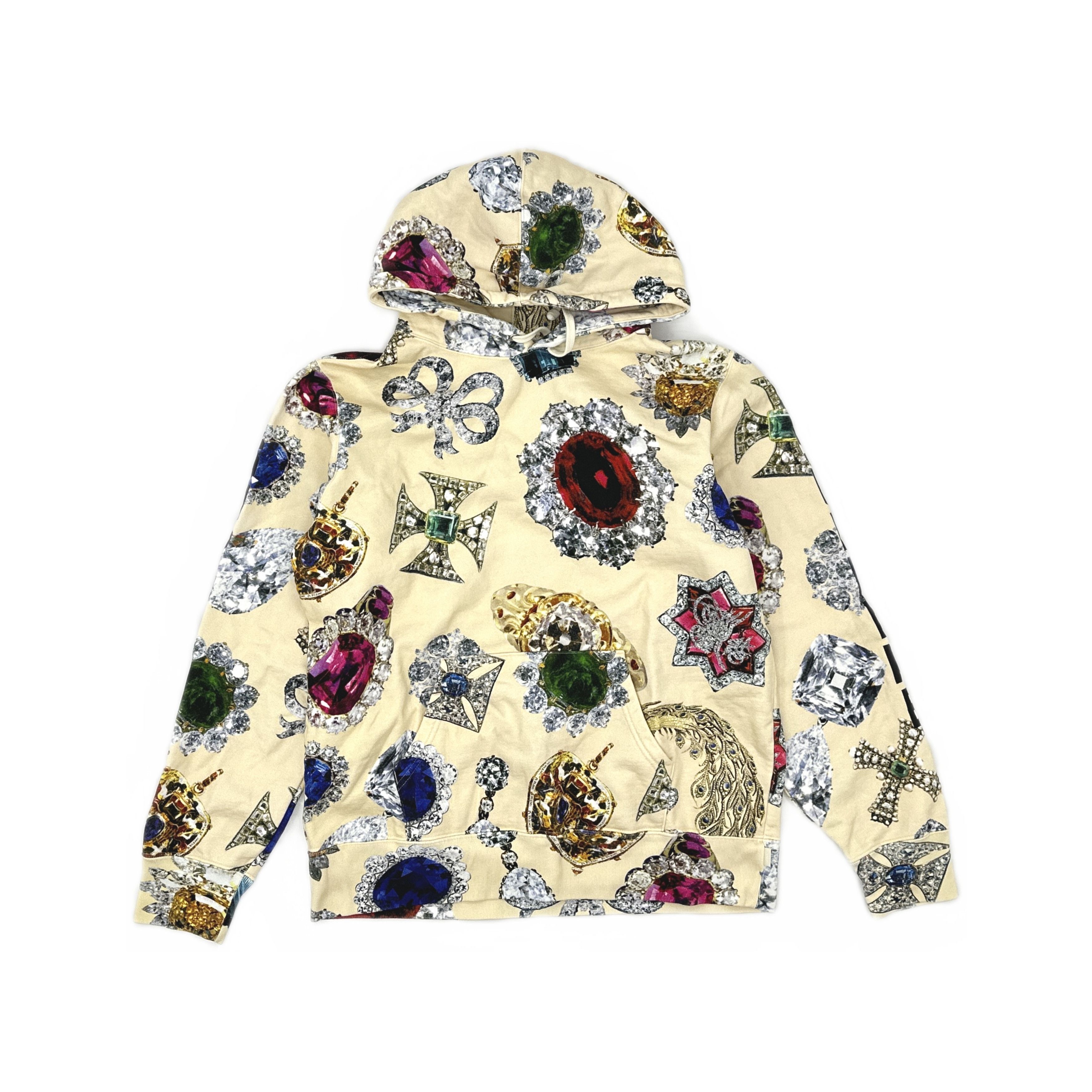 Supreme Supreme Jewels Hooded Sweatshirt Cream Size M Size US M / EU 48-50 / 2 - 1 Thumbnail