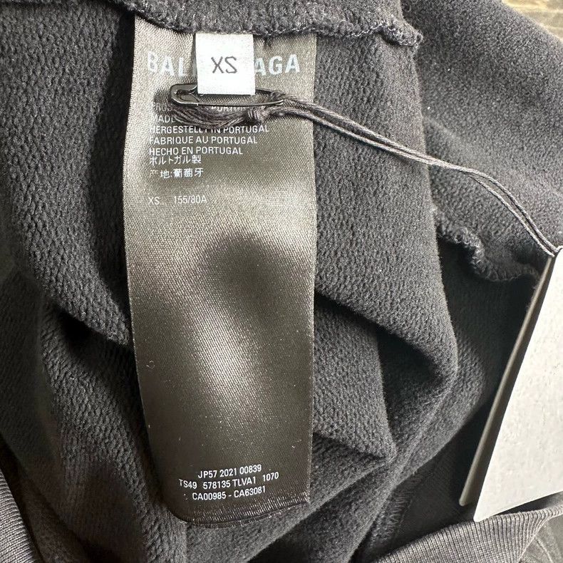 Balenciaga Balenciaga FW21 Sporty B Embroidered logo Washed Worn Hoodi Size US XS / EU 42 / 0 - 6 Thumbnail