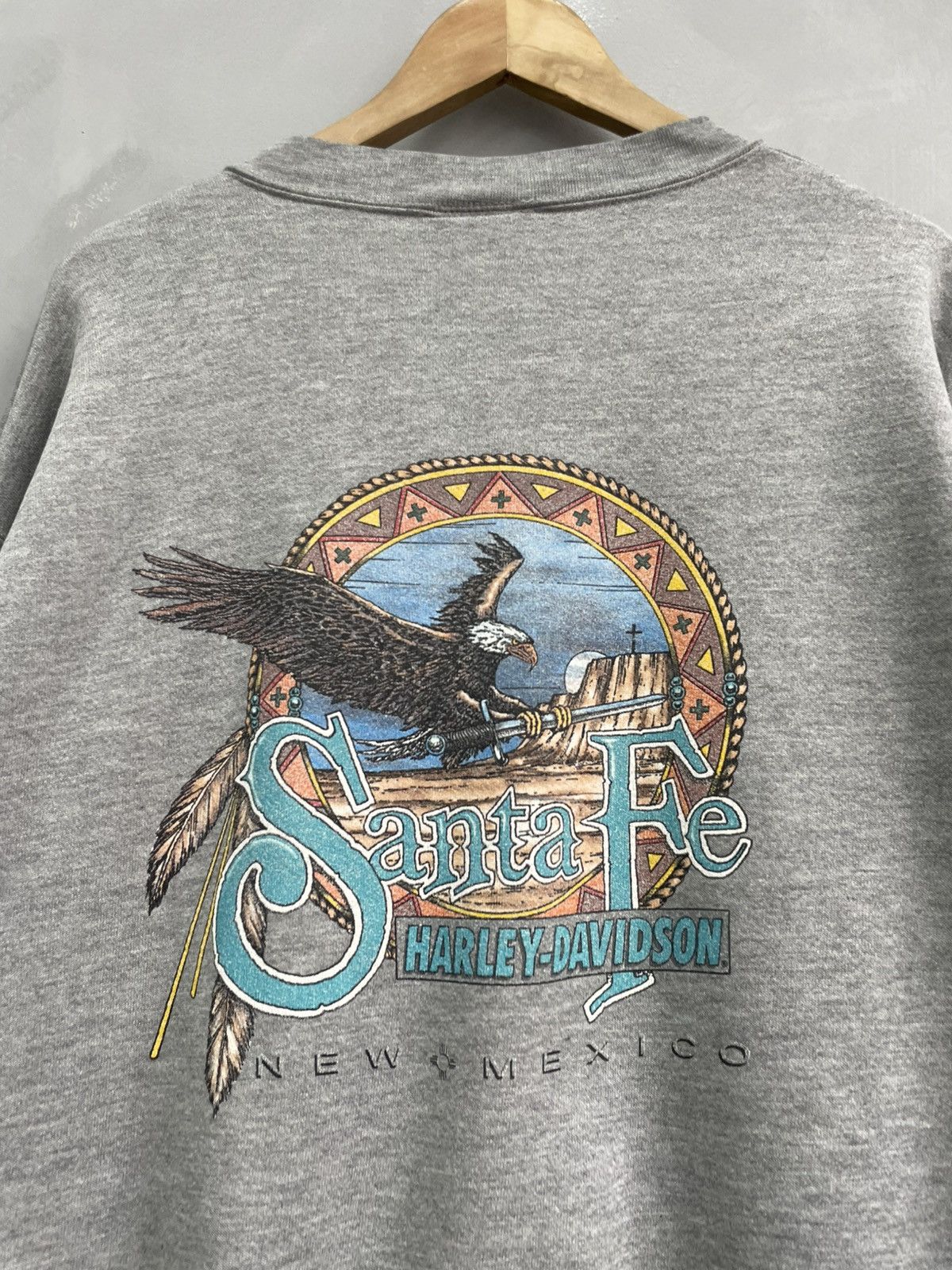 Harley Davidson Retro flames Harley Davidson boxy fit sweatshirt y2k Size US L / EU 52-54 / 3 - 8 Thumbnail
