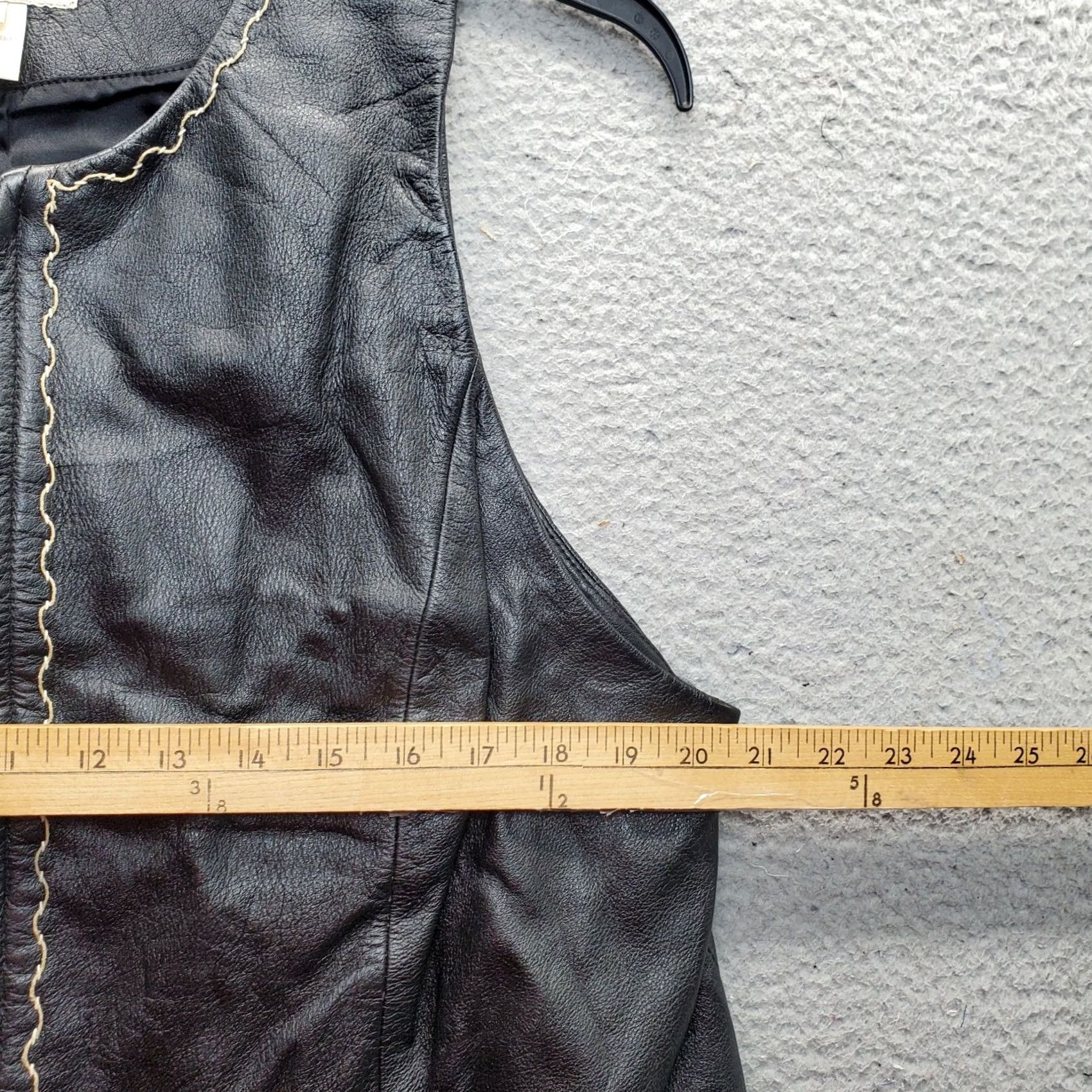 Vintage Susan Bristol Biker Vest - Womens Sleeve 1W Black Leather Casual Summer Size XS / US 0-2 / IT 36-38 - 5 Thumbnail