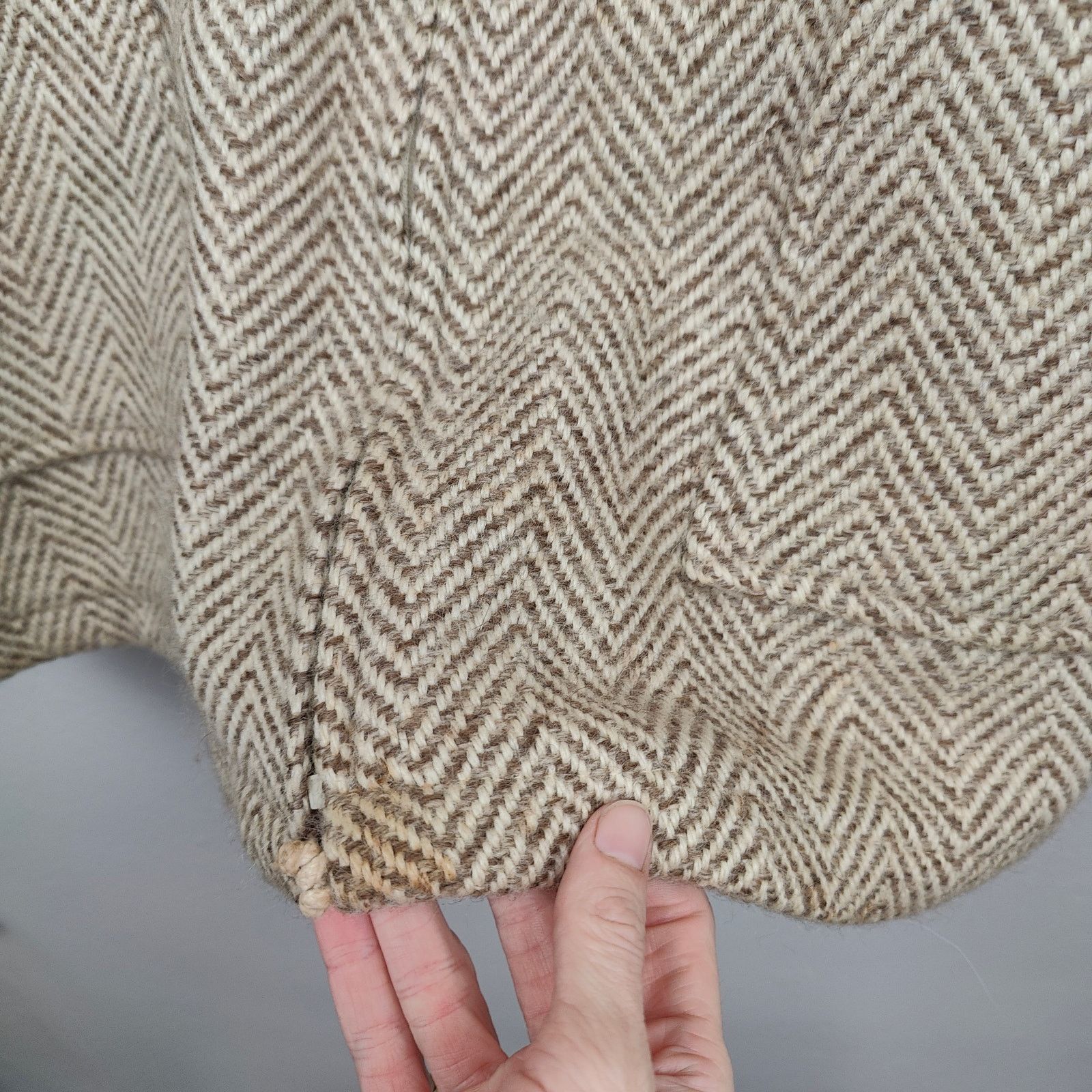 Other Landau Icelandic Wool Sweater Womens Large Tan Herringbone Size L / US 10 / IT 46 - 5 Thumbnail