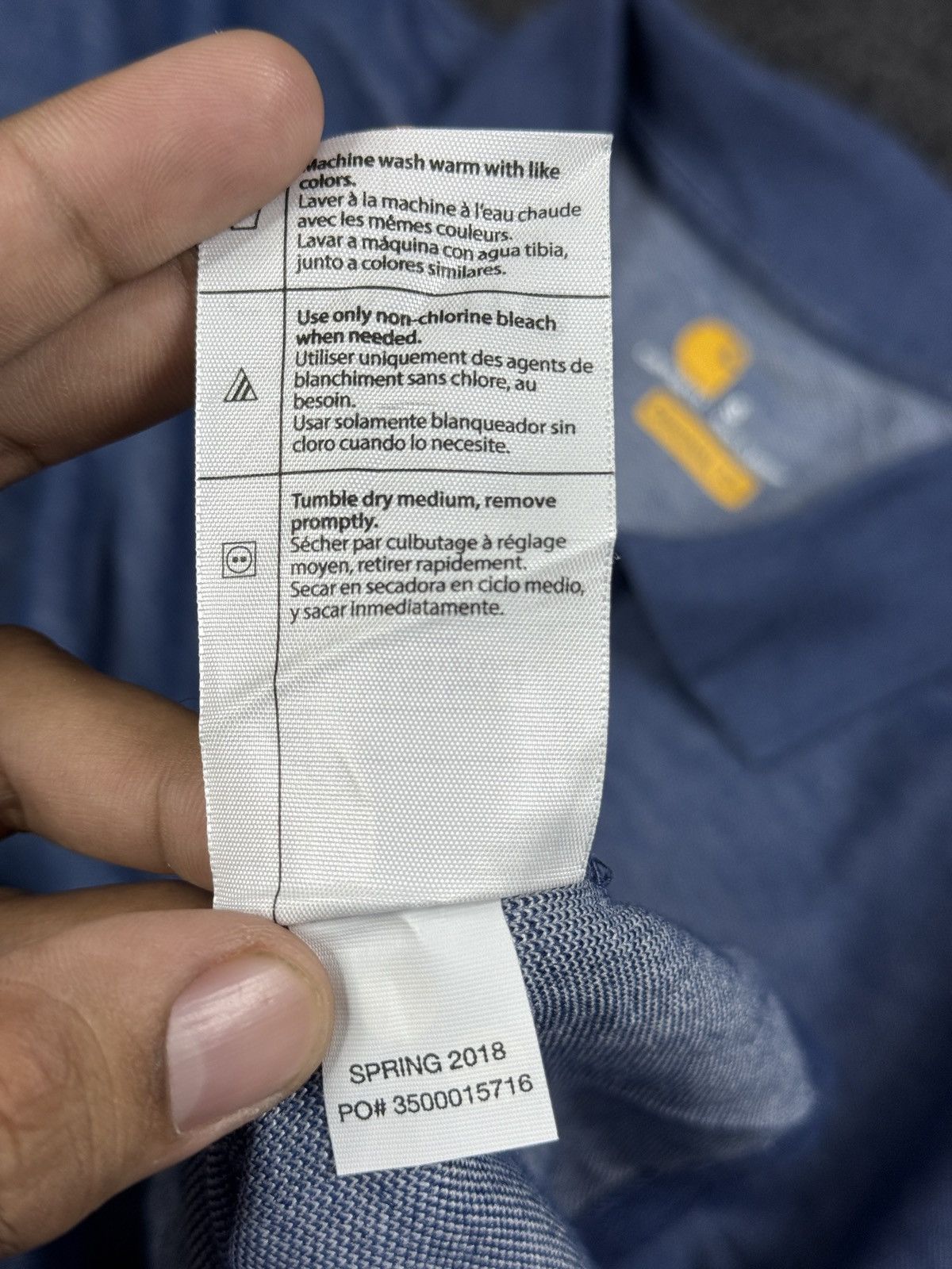 Carhartt × Vintage Carhartt Vintage polo T-shirt Size US S / EU 44-46 / 1 - 5 Thumbnail