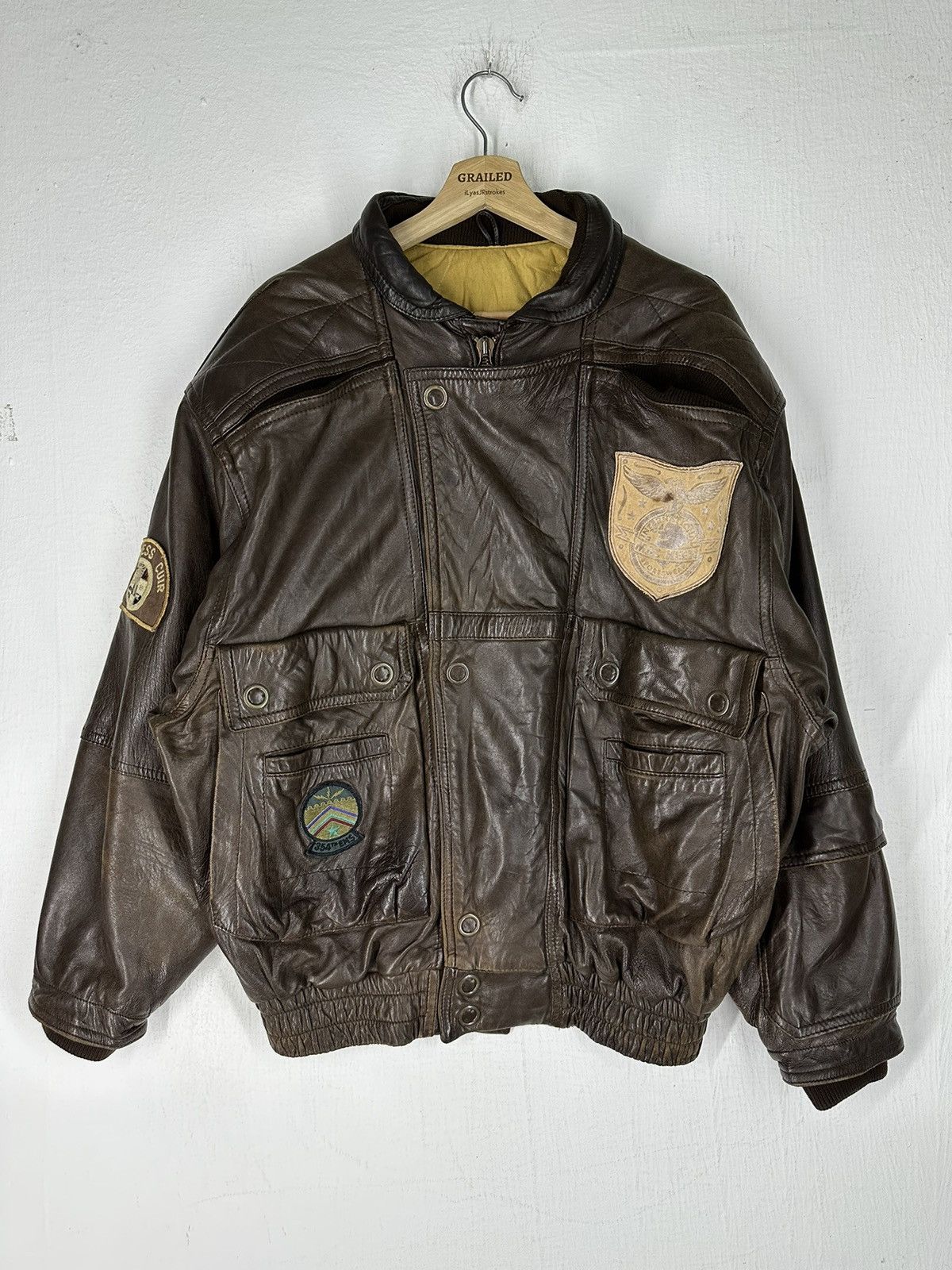 Leather Vintage Mac Keen Corp Sport Leather Jacket Size US L / EU 52-54 / 3 - 2 Thumbnail
