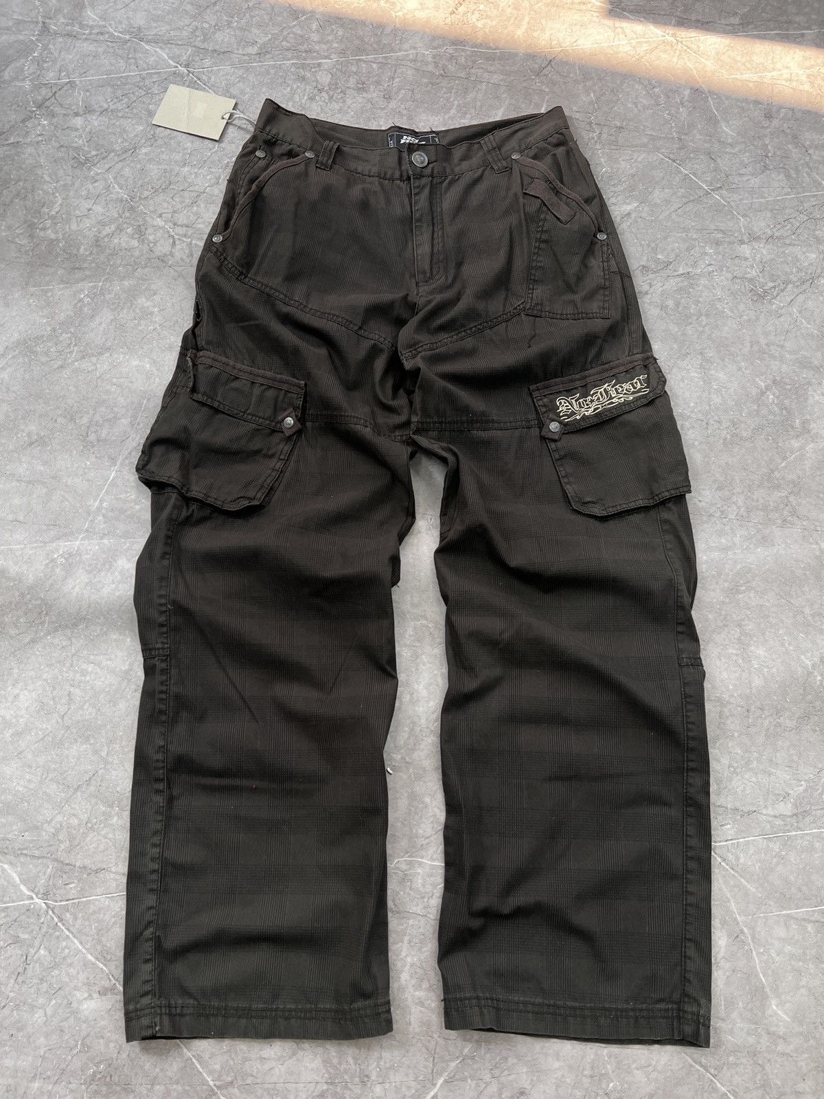 Diesel × No Fear VINTAGE Y2K DIESEL STYLE CARGO NO FEAR rap pants skater Size US 32 / EU 48 - 2 Thumbnail