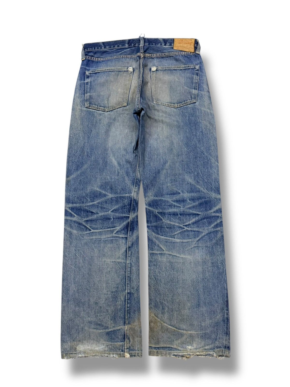 The Real McCoy's Vintage 90s Joe McCoys & Co Selvedge Denim Japan | 1940s W32 Size US 32 / EU 48 - 3 Thumbnail