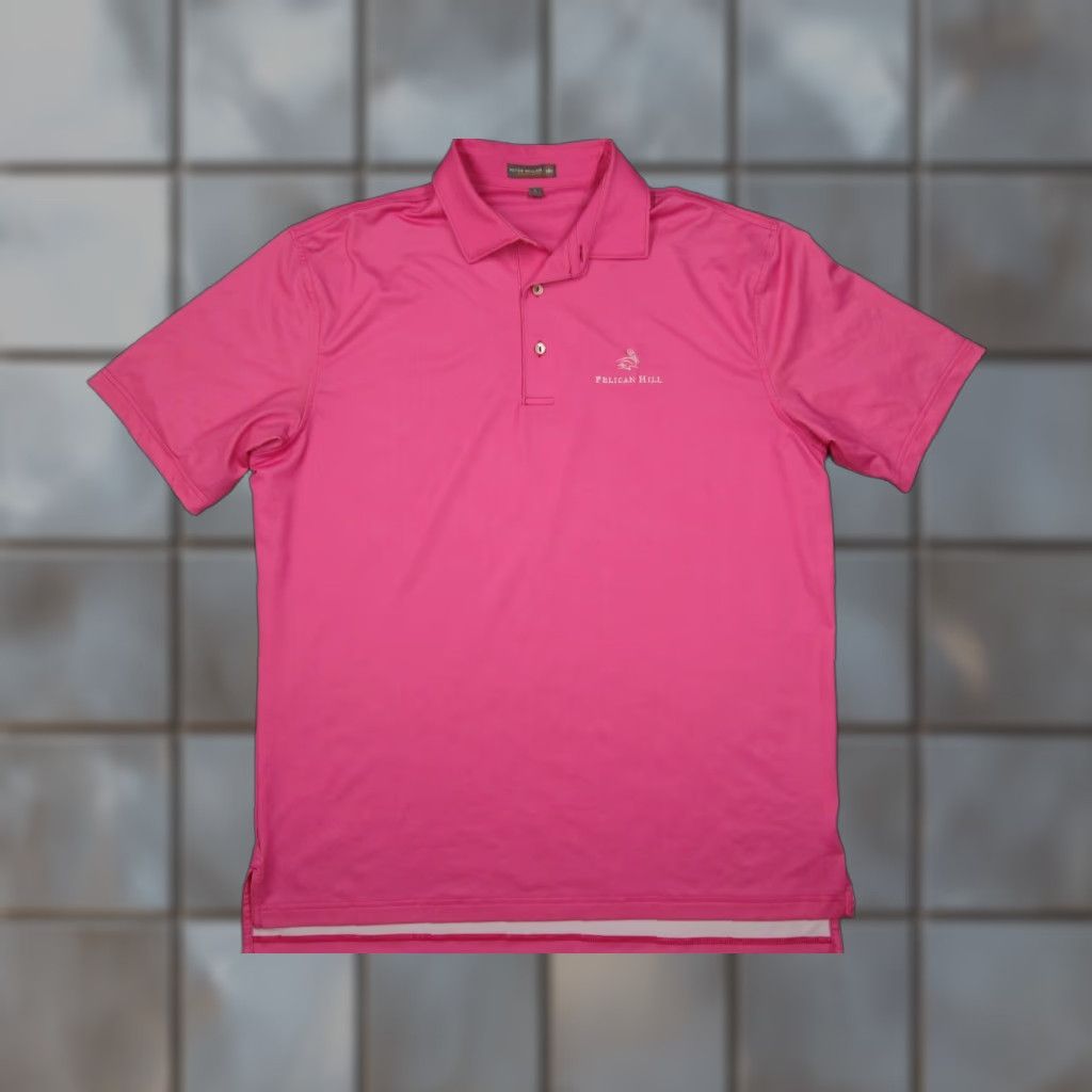 Peter Millar Peter Millar Summer Comfort Polo Mens Large Pink Pelican Hill Golf Size US L / EU 52-54 / 3 - 1 Thumbnail