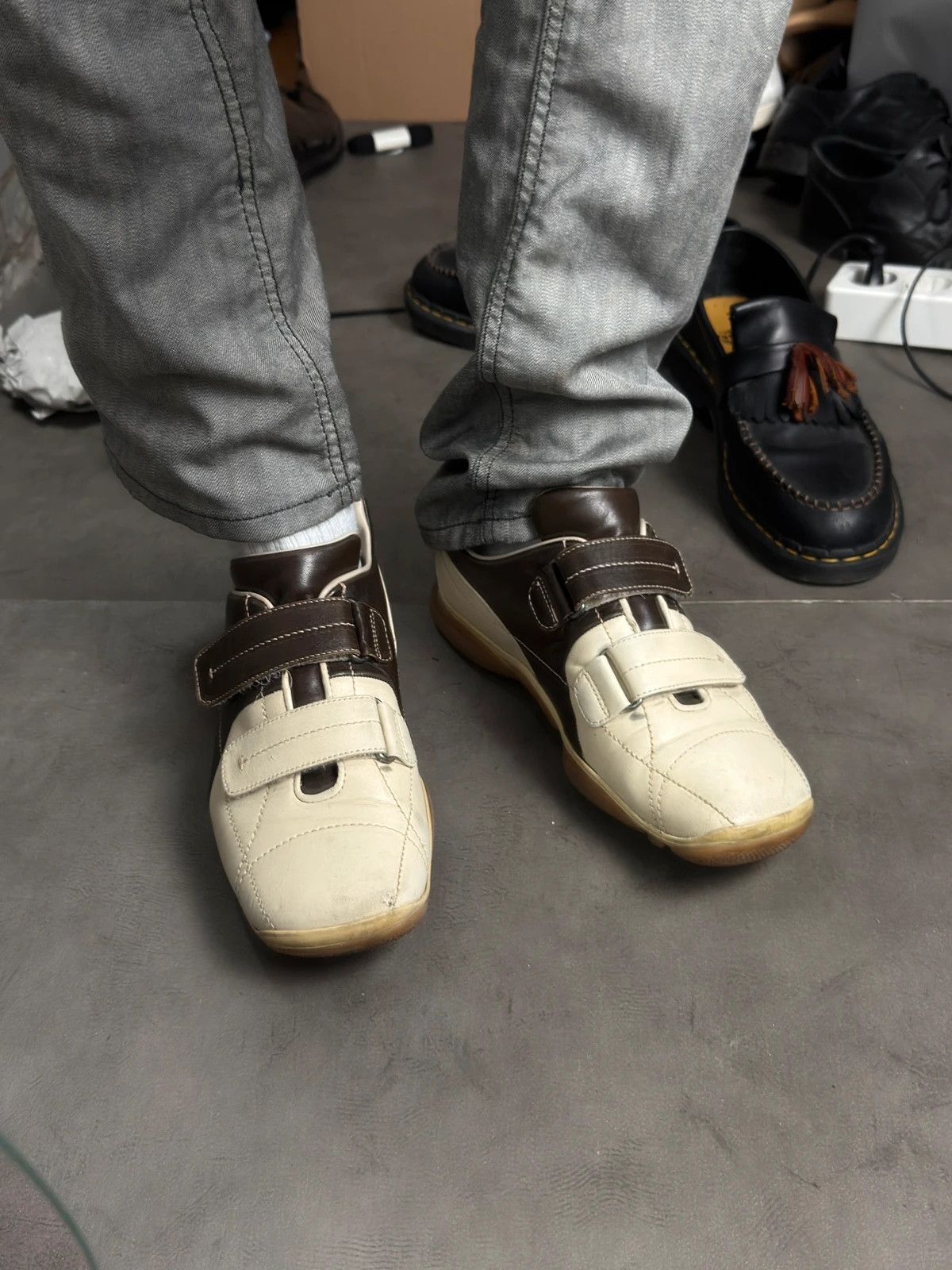 Prada Prada archive square toes leather trainers 2000’s Size US 11 / EU 44 - 10 Thumbnail