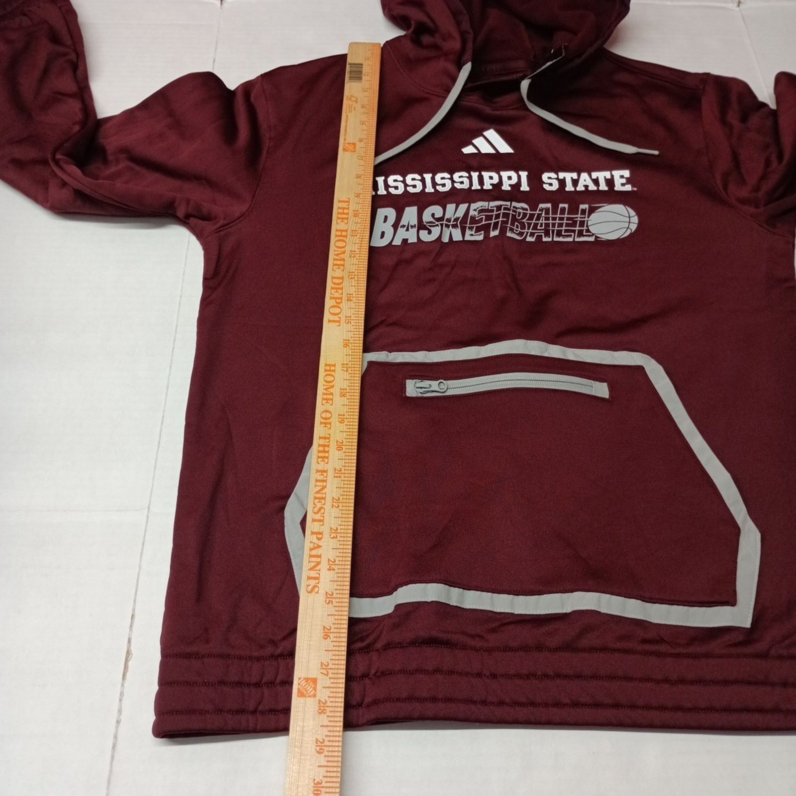 Adidas Mississippi State Basketball Adidas Hoodie Men’s L Maroon Size US L / EU 52-54 / 3 - 7 Thumbnail