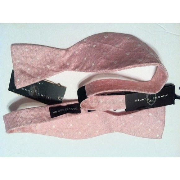 Black Brown 1826 BLACK BROWN 1826 MENS NEW BOW TIE Size ONE SIZE - 3 Thumbnail