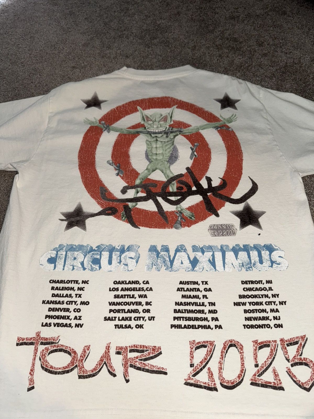 Travis Scott Travis Scott Utopia Tour Tee Size US L / EU 52-54 / 3 - 5 Thumbnail