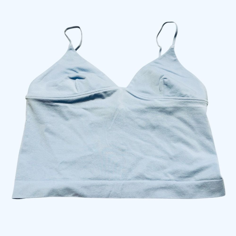 Free People New Free People Luna Tencel Triangle Blue Cami Size M/L Size L / US 10 / IT 46 - 6 Thumbnail