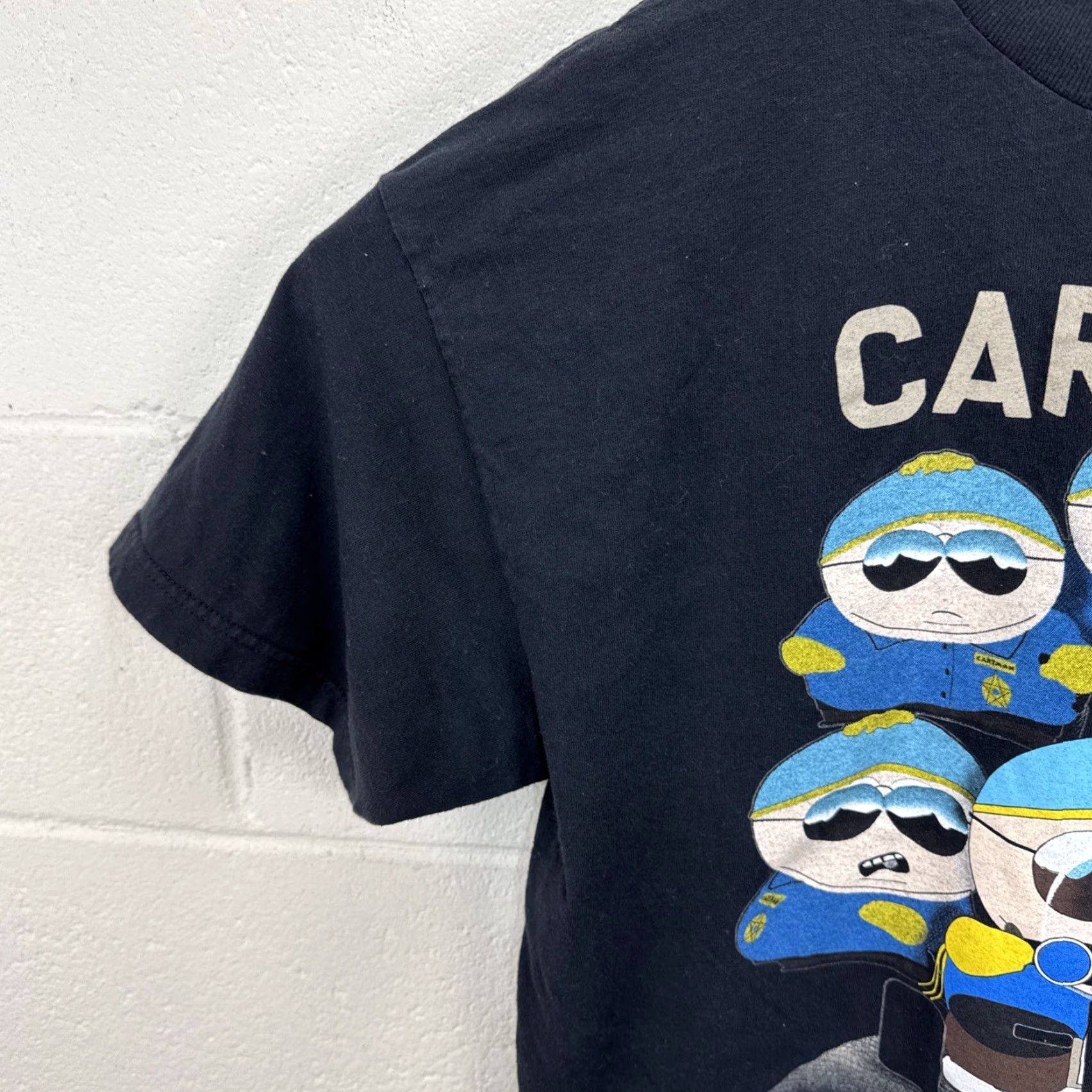 Vintage VINTAGE South Park Cartman Respect My Authority Black T Shirt XL Mens Crew Neck Short Sleeve Cotton Logo 1990s 90s Cartoon Funny Graphic Print T-Shirt Size US XL / EU 56 / 4 - 6 Thumbnail