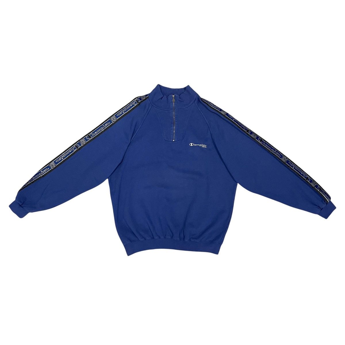Champion × Vintage Vintage Champion USA 1/3 Zip Pullover Sweatshirt Size XL Size US XL / EU 56 / 4 - 1 Thumbnail