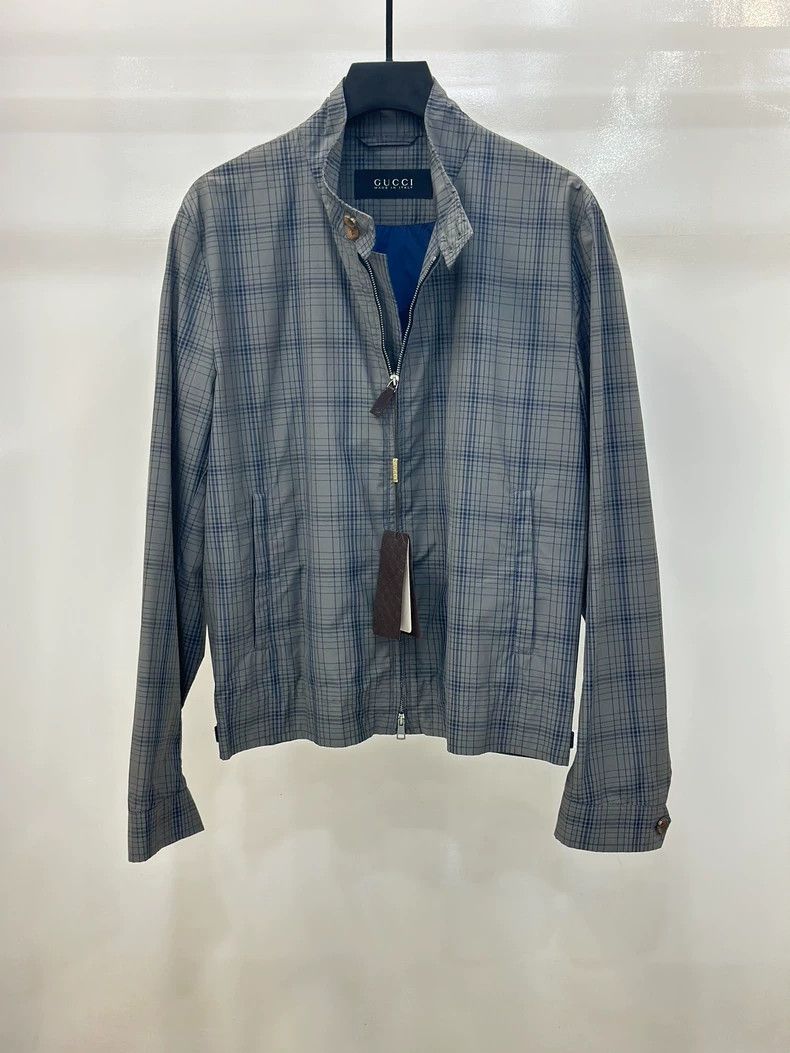 Gucci Plaid men's casual windbreaker jacket 2501-Nextarrow