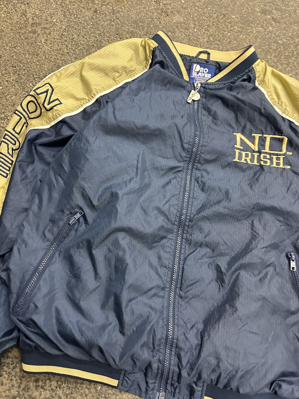 Pro Player Vintage Pro Player Notre Dame Windbreaker Jacket Size US XL / EU 56 / 4 - 3 Thumbnail